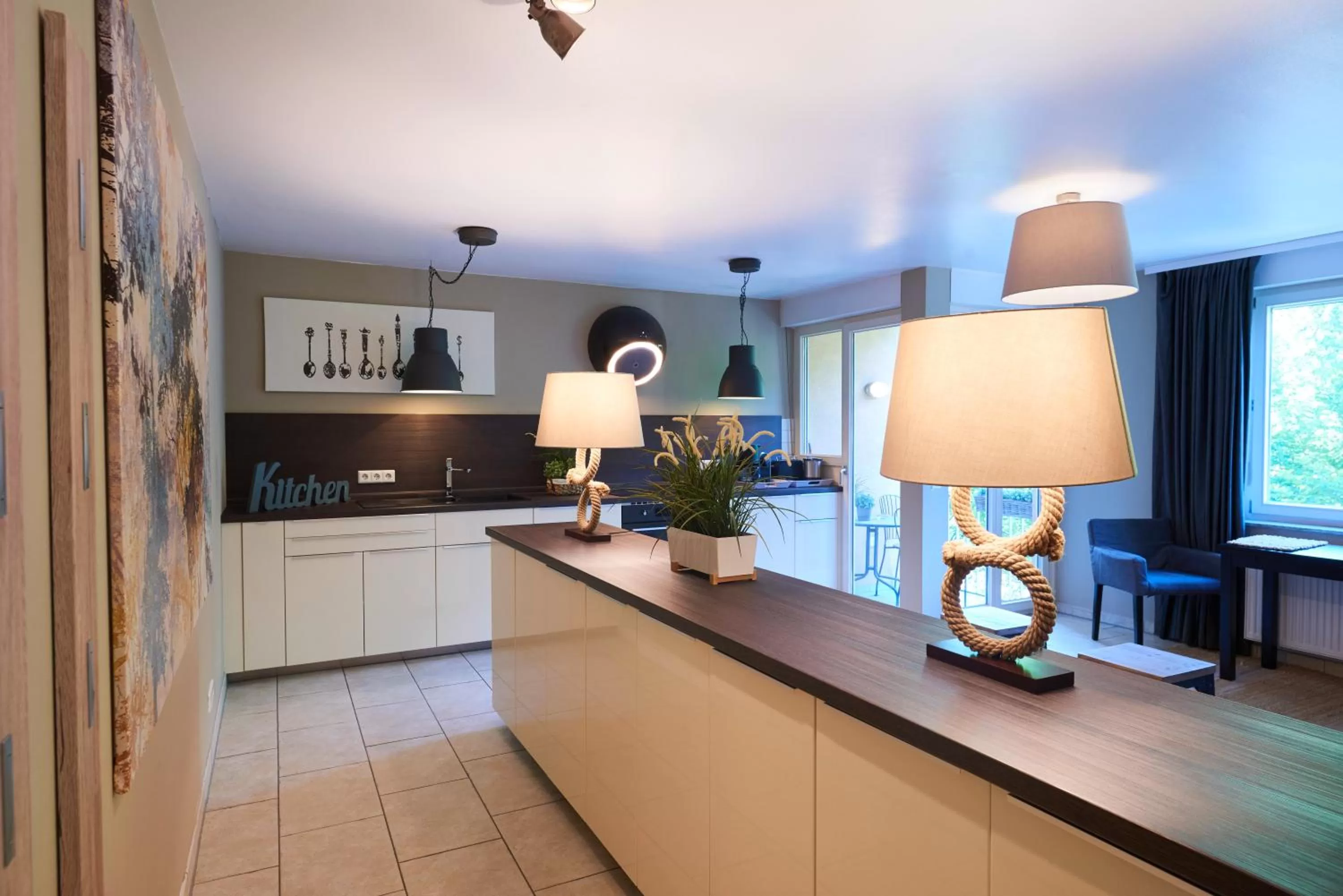 Kitchen or kitchenette in Hotel Zur Alten Brücke