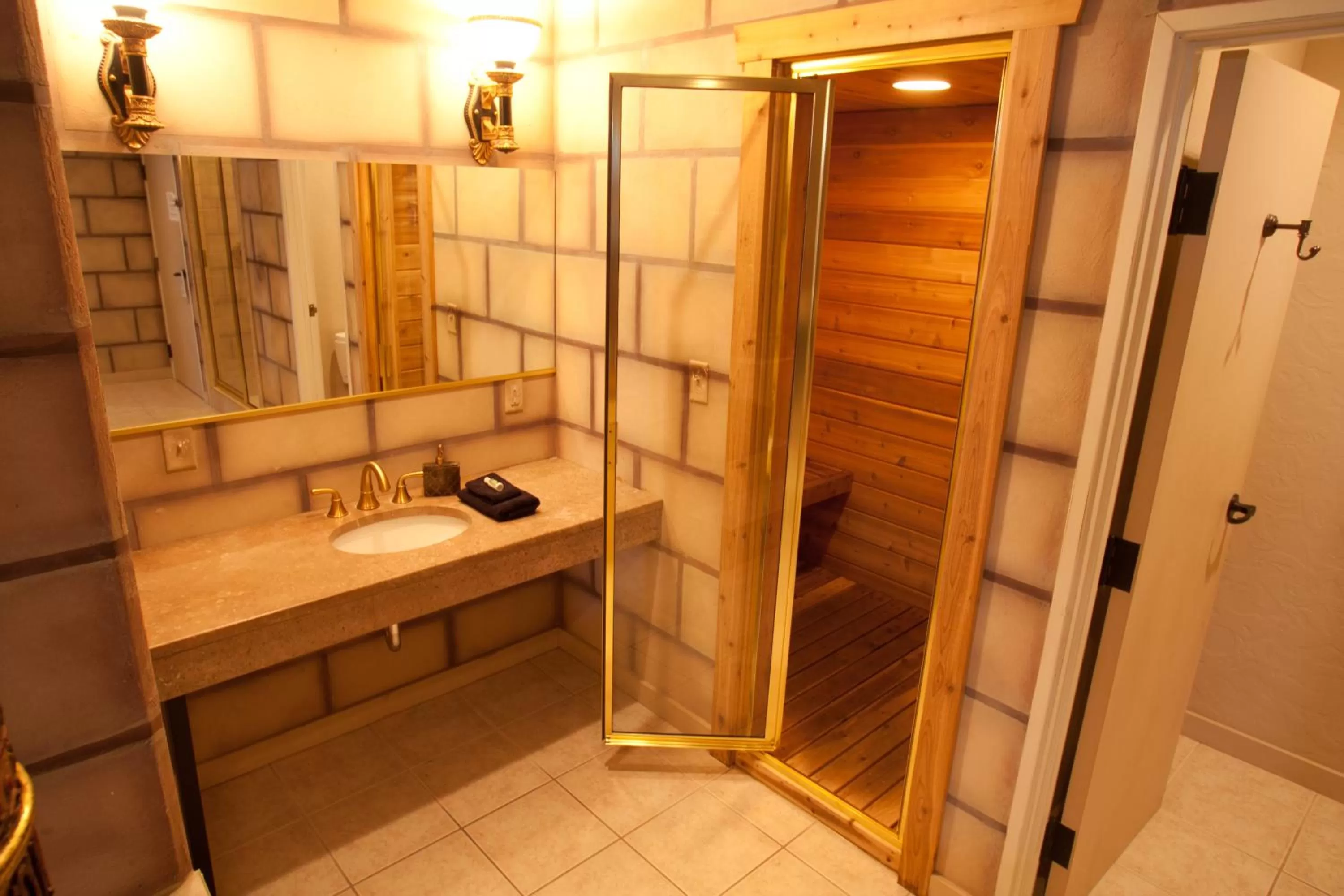 Bathroom in Destinations Inn Theme Rooms