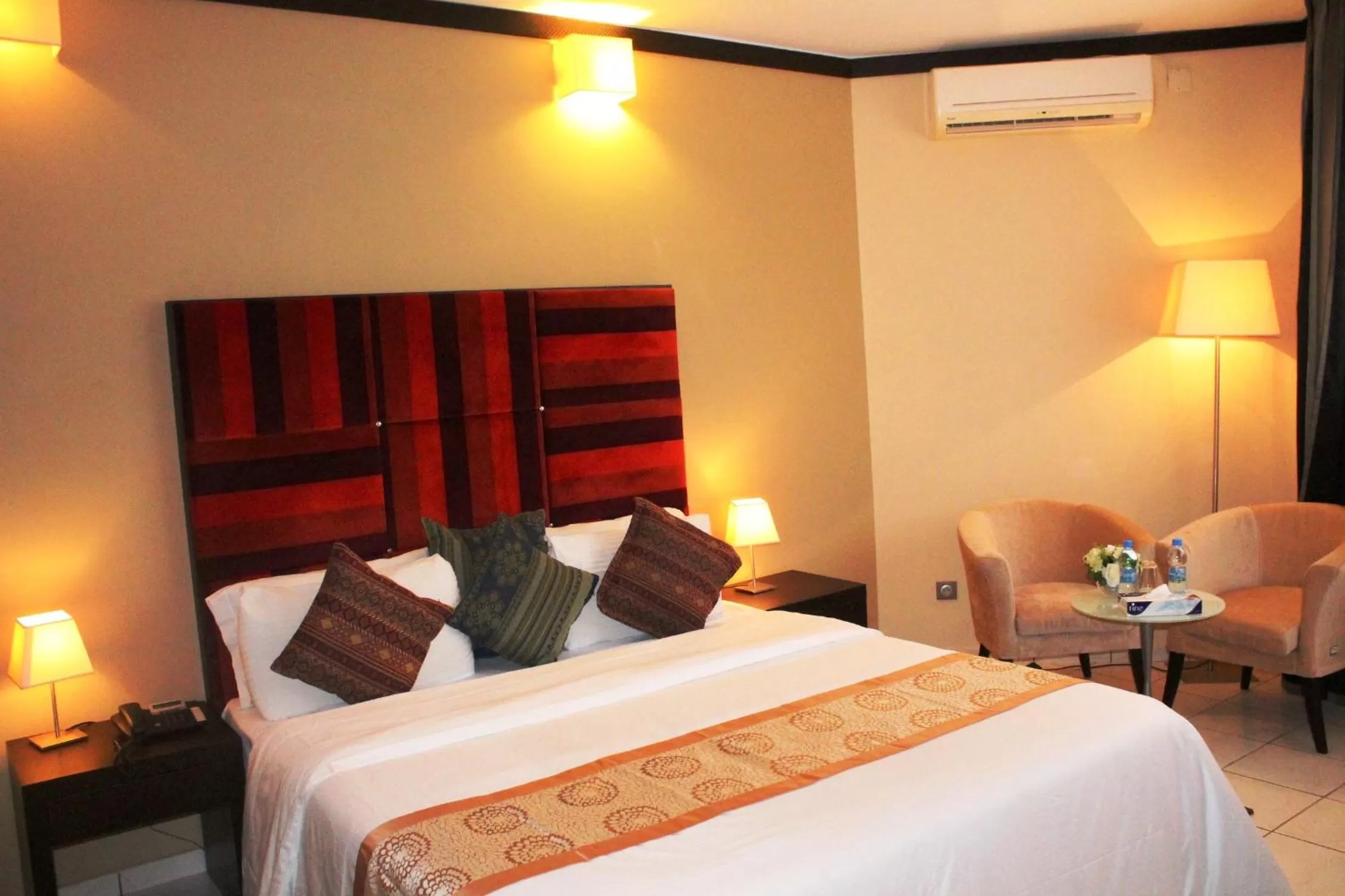 Bed in Les Acacias Hotel Djibouti