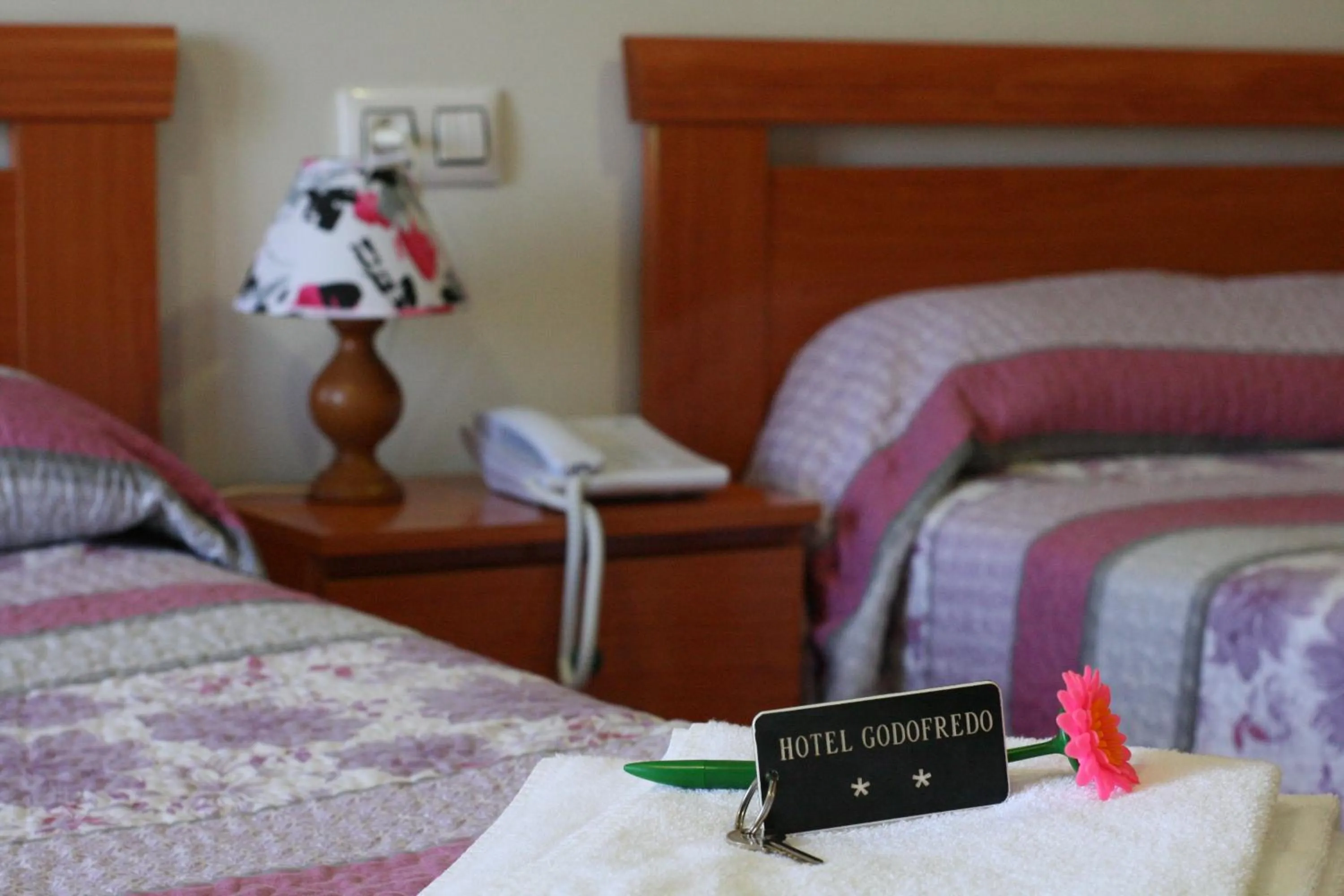 Decorative detail, Bed in Hotel Godofredo