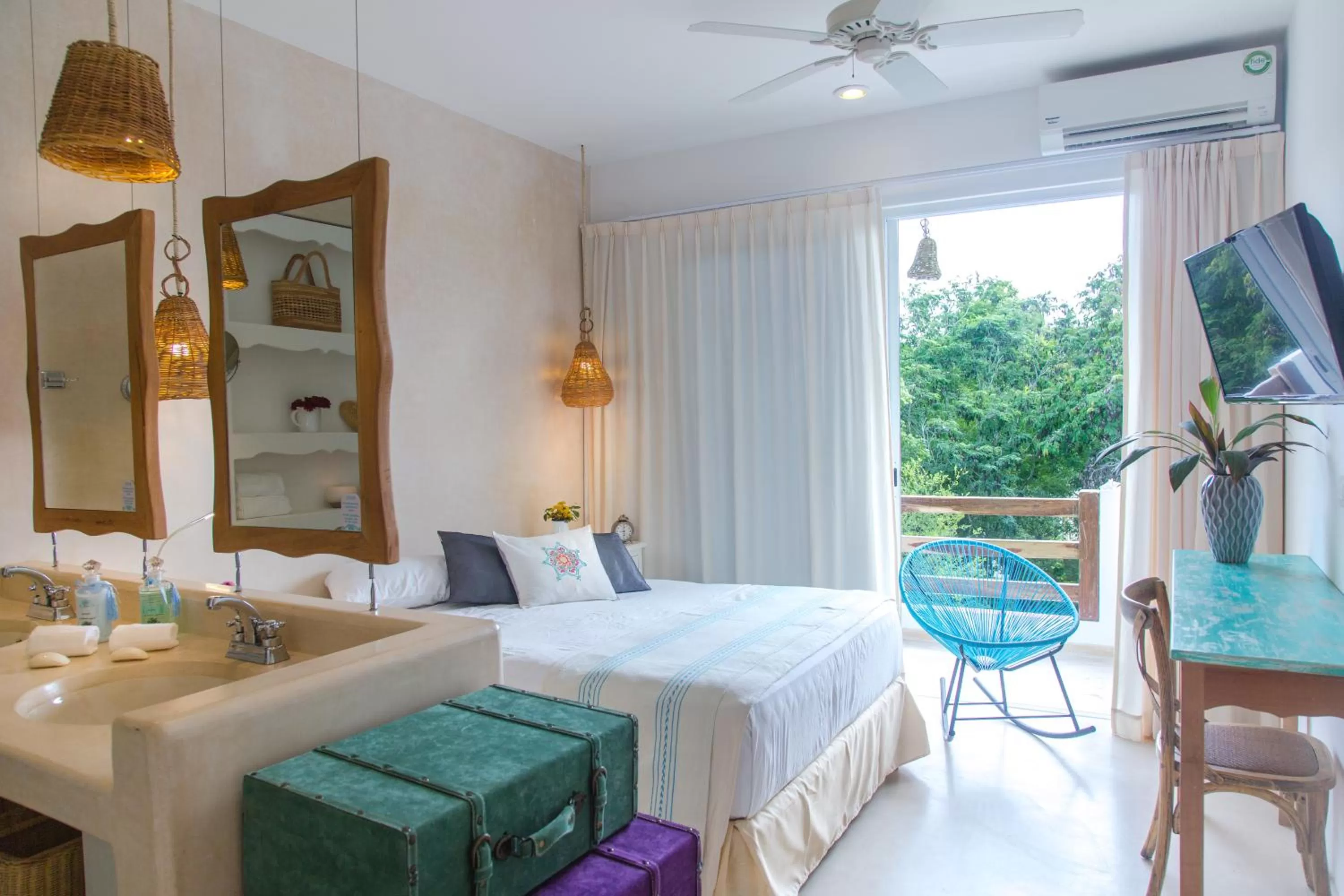 Bathroom, Bed in LiveTulum