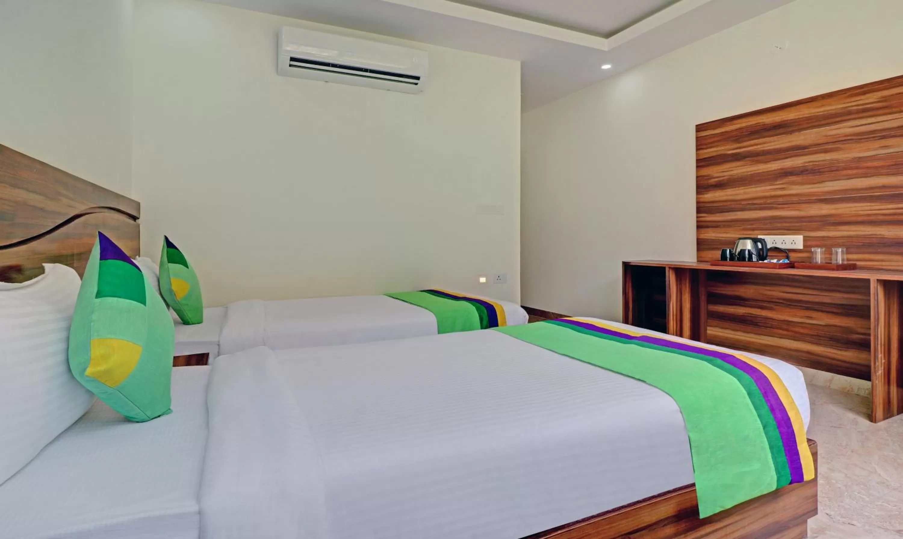 Bed in Hotel Hidden Delight Rishikesh