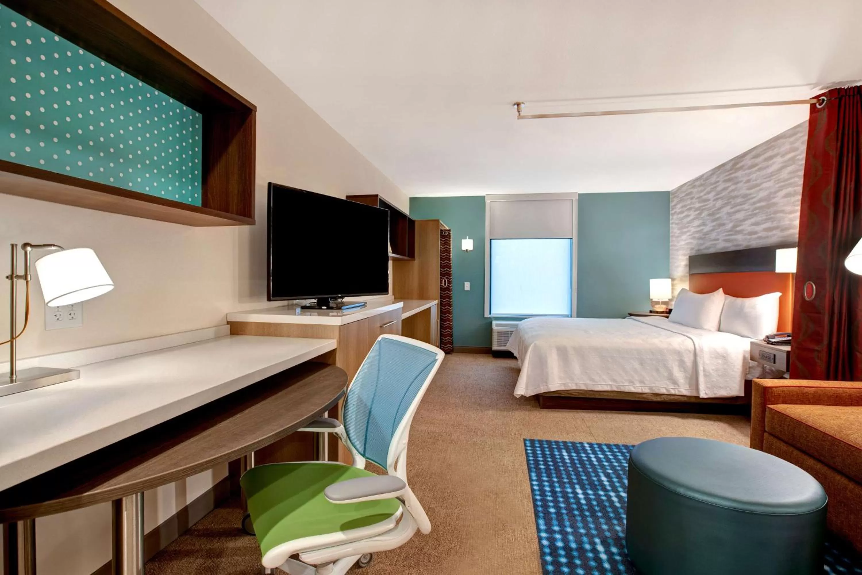 Bed in Home2 Suites By Hilton Loves Park Rockford