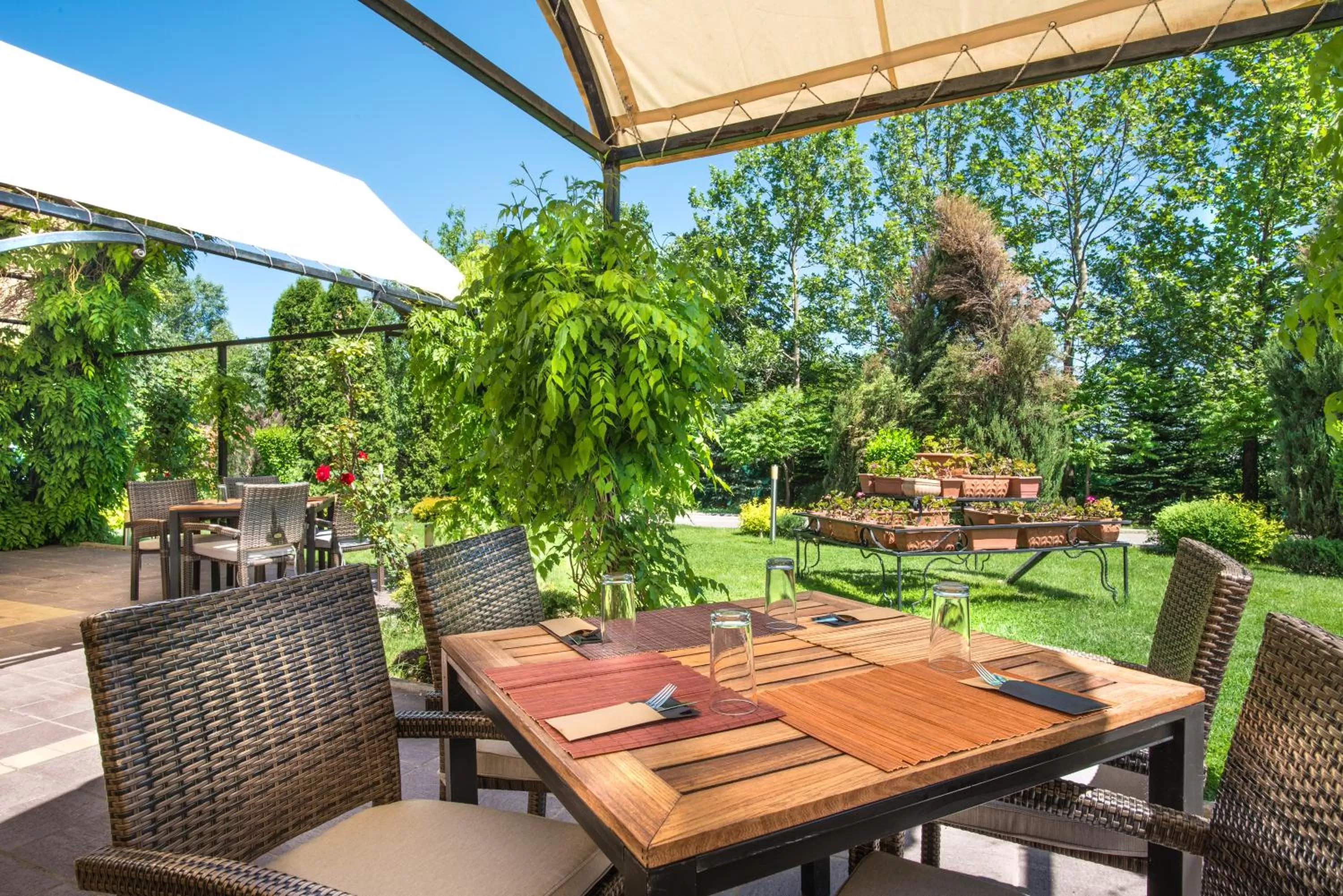 Patio in Expo Hotel Sofia - Free Airport Shuttle