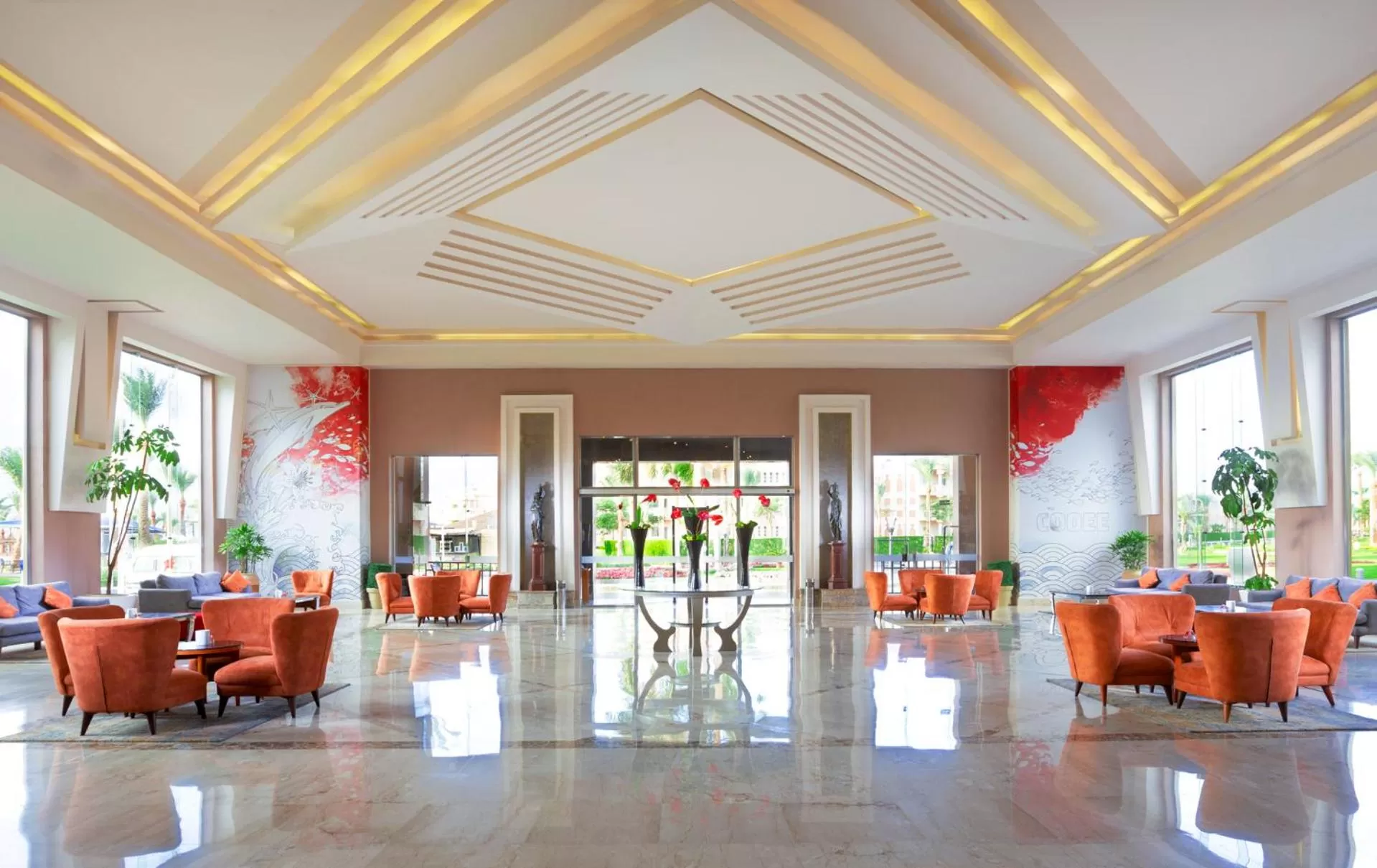 Lobby or reception in Beach Albatros Aqua Park - Hurghada