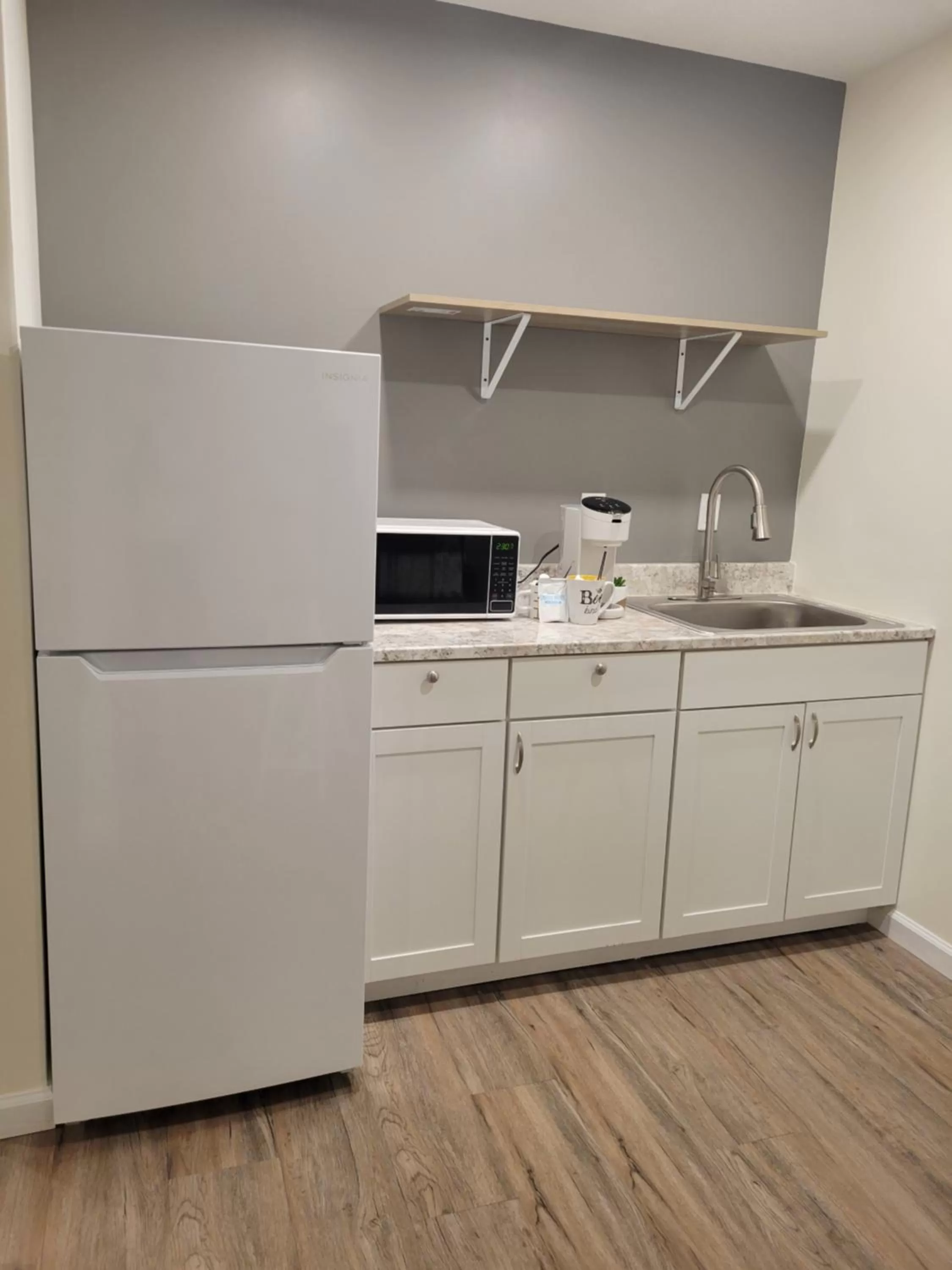 Kitchen or kitchenette in The Honey Bee Motel