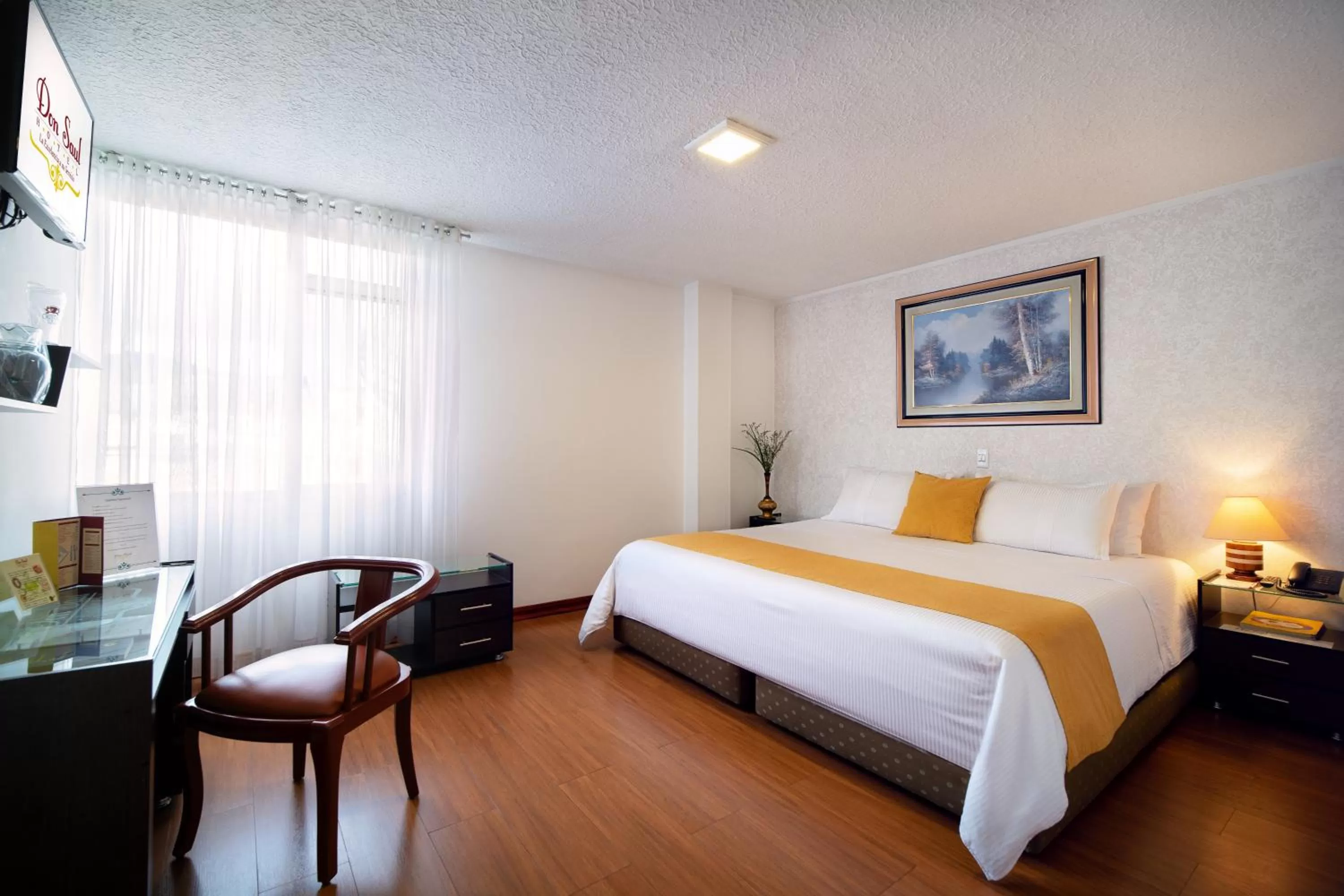 Decorative detail, Bed in Hotel Don Saul