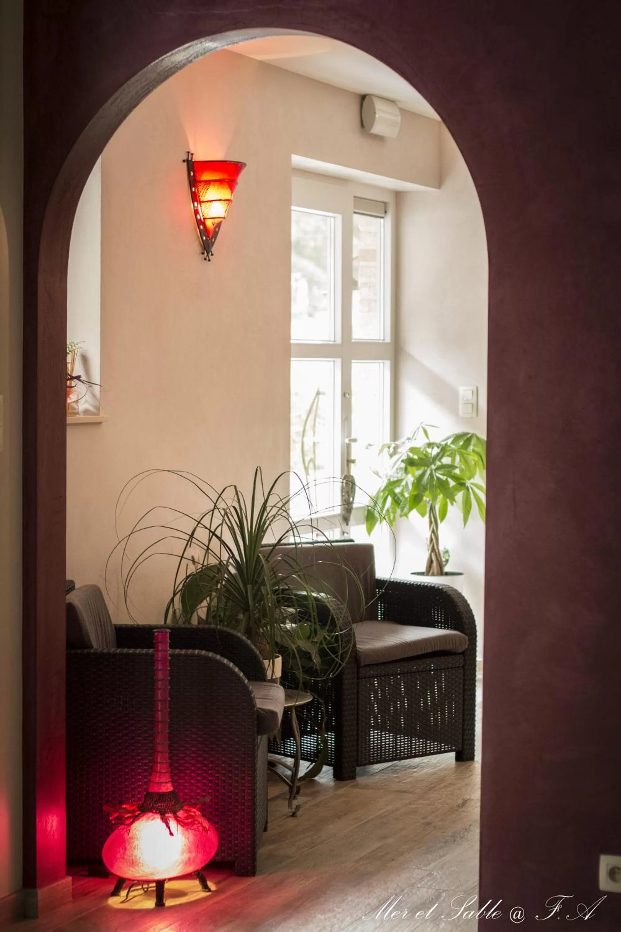 Lobby or reception in Mer et Sable B&B