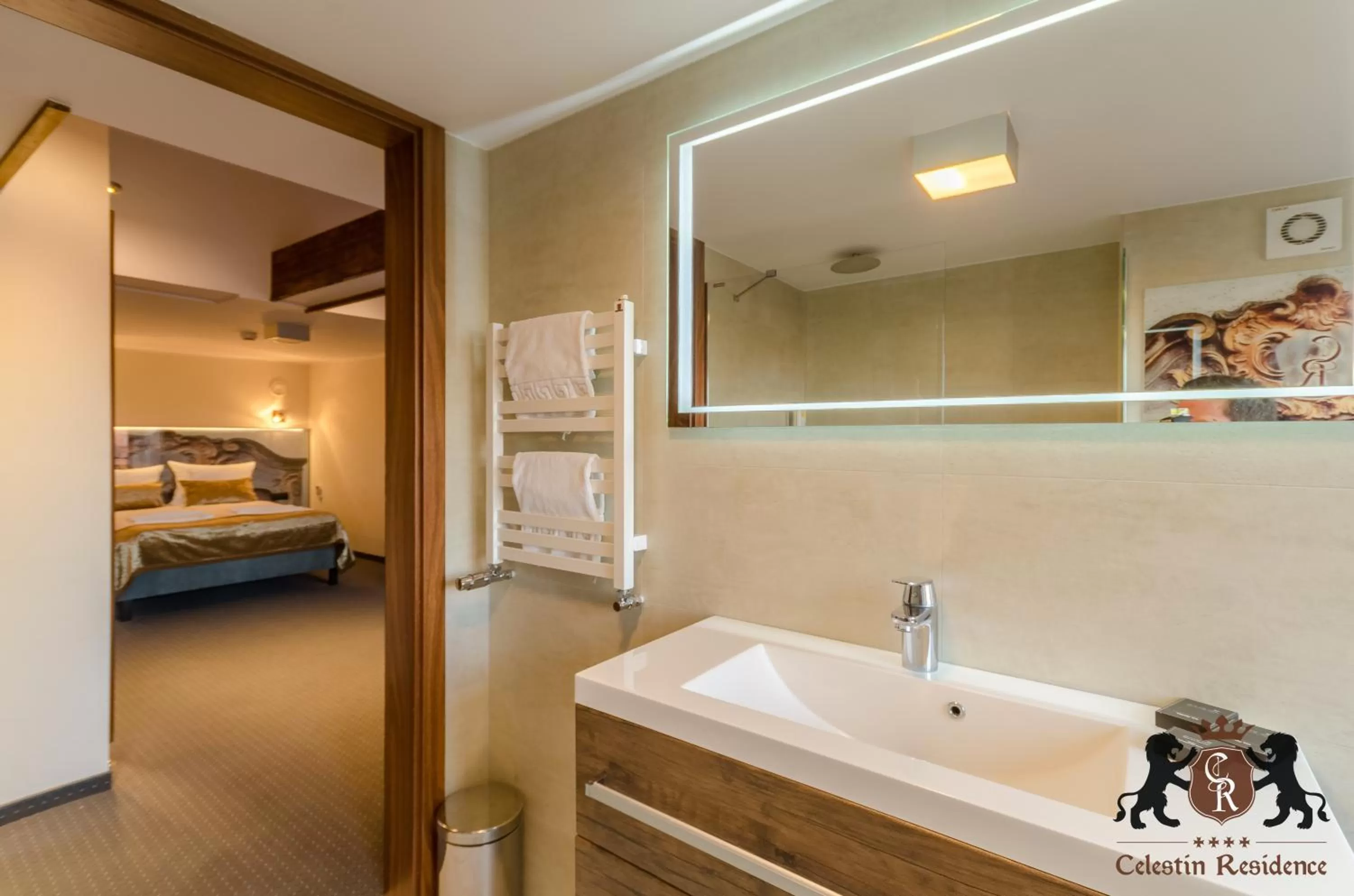 Bathroom, Bed in Celestin Residence