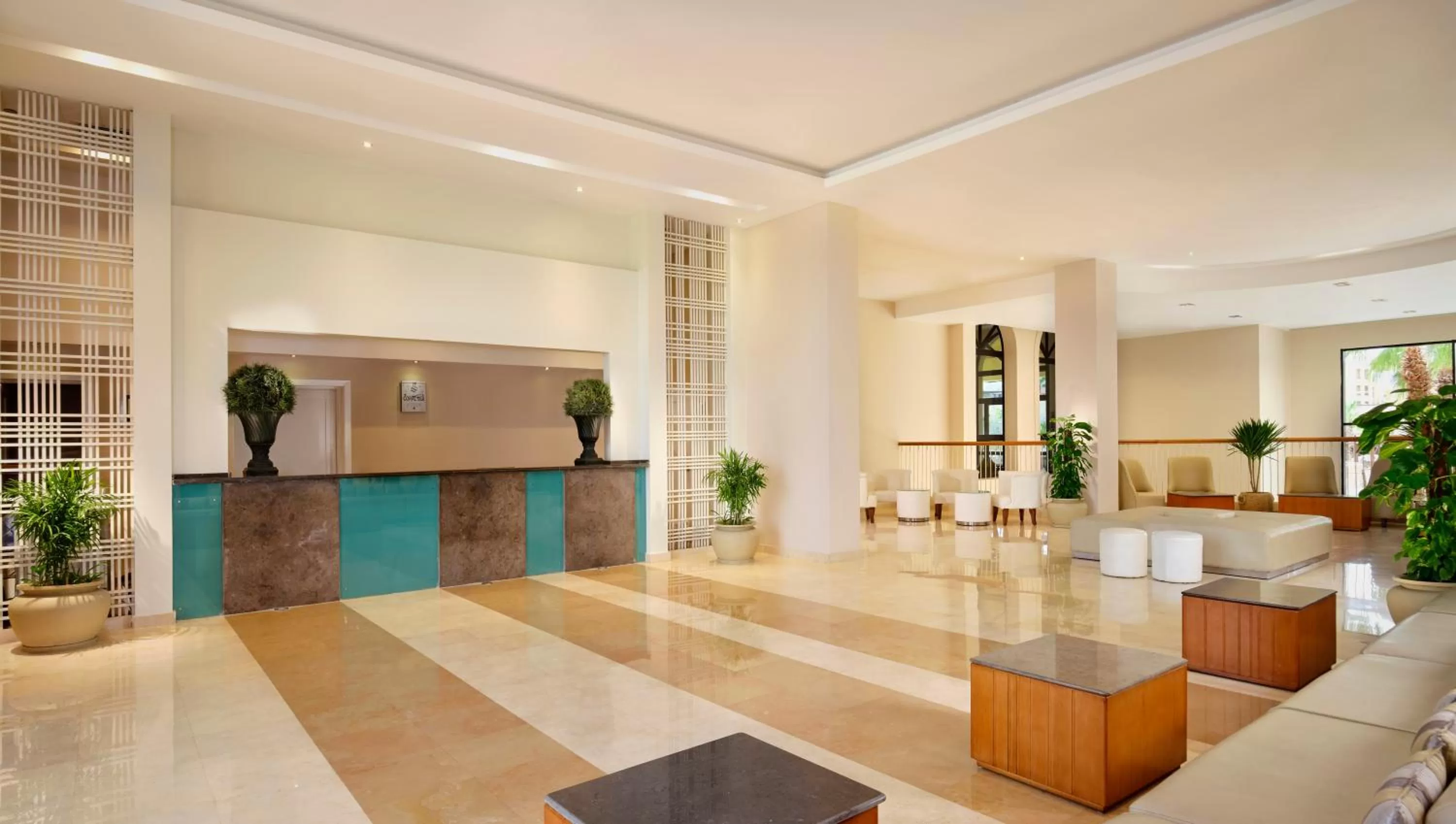 Lobby or reception in Coral Sea Aqua Club Resort