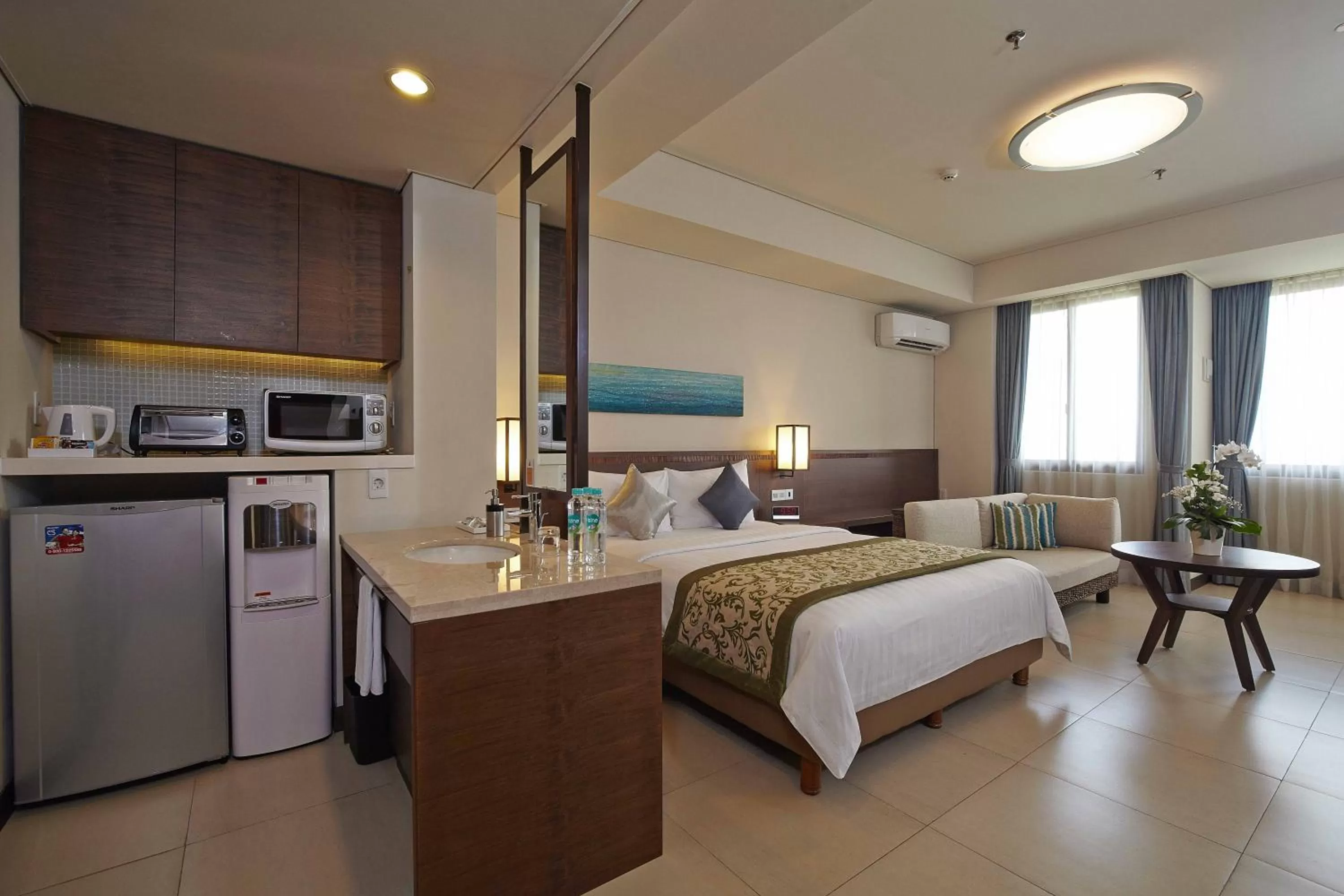 Photo of the whole room, Bed in Axia South Cikarang Service Apartment