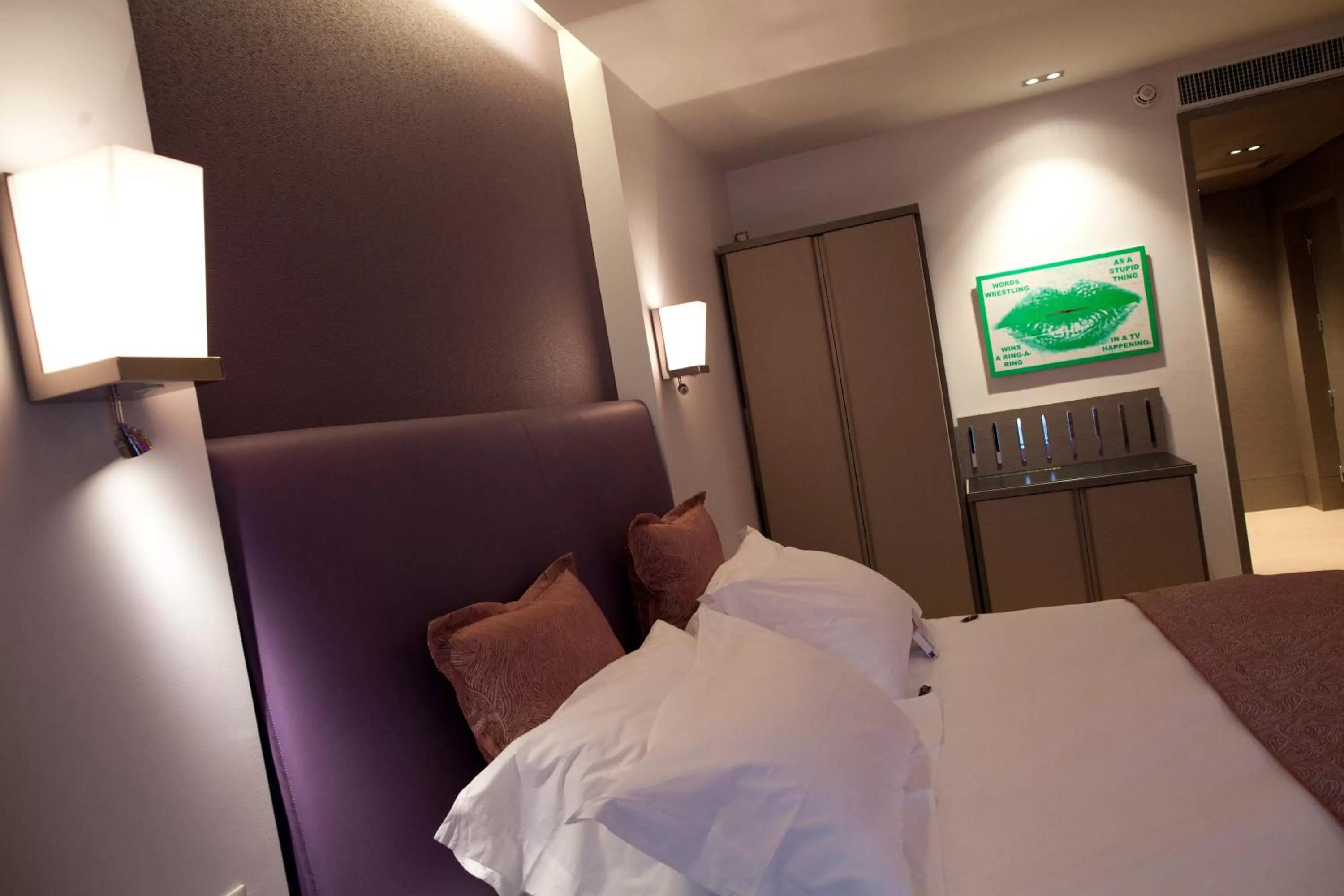 Decorative detail, Bed in Crowne Plaza Verona Fiera by IHG