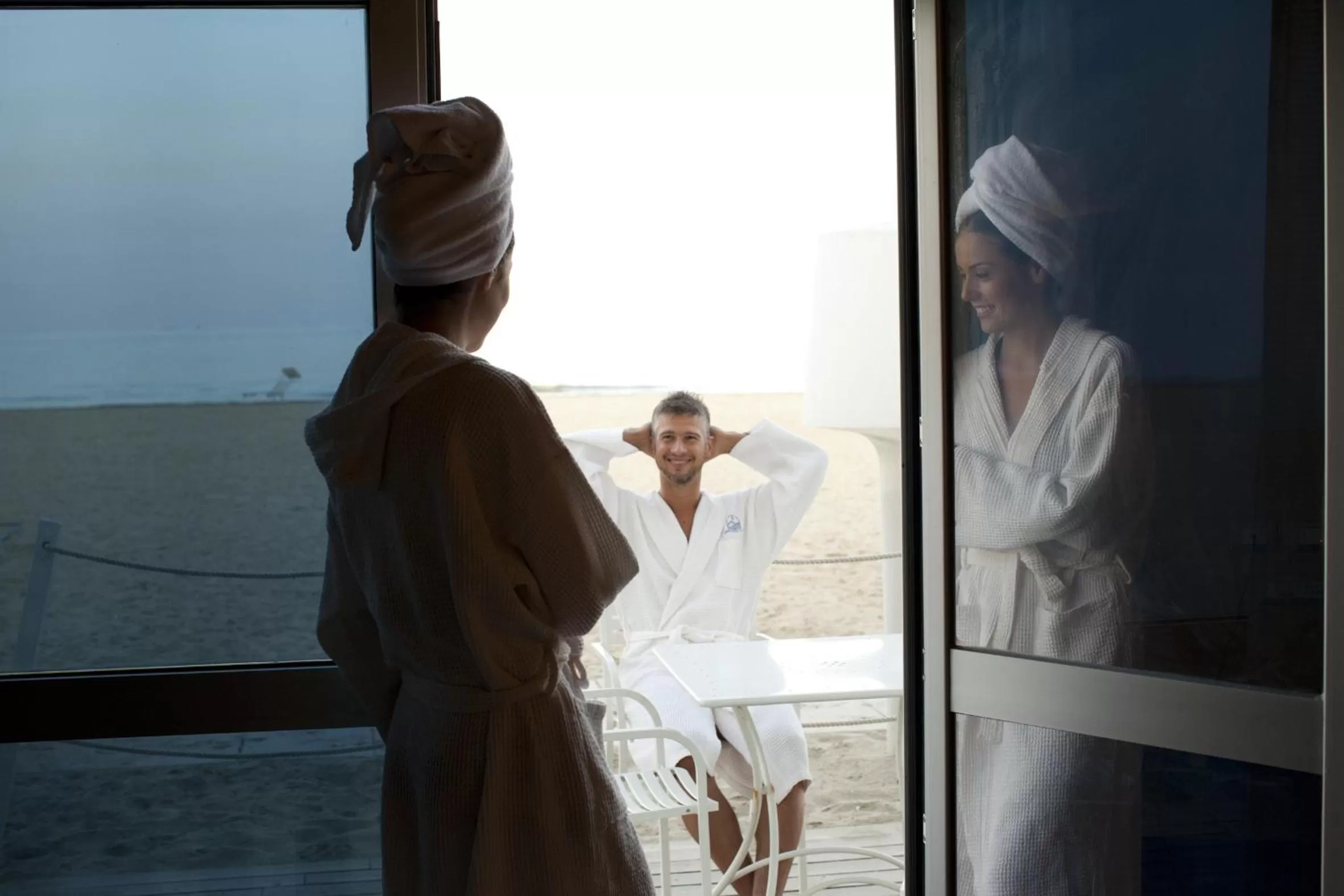 People in Terme Beach Resort