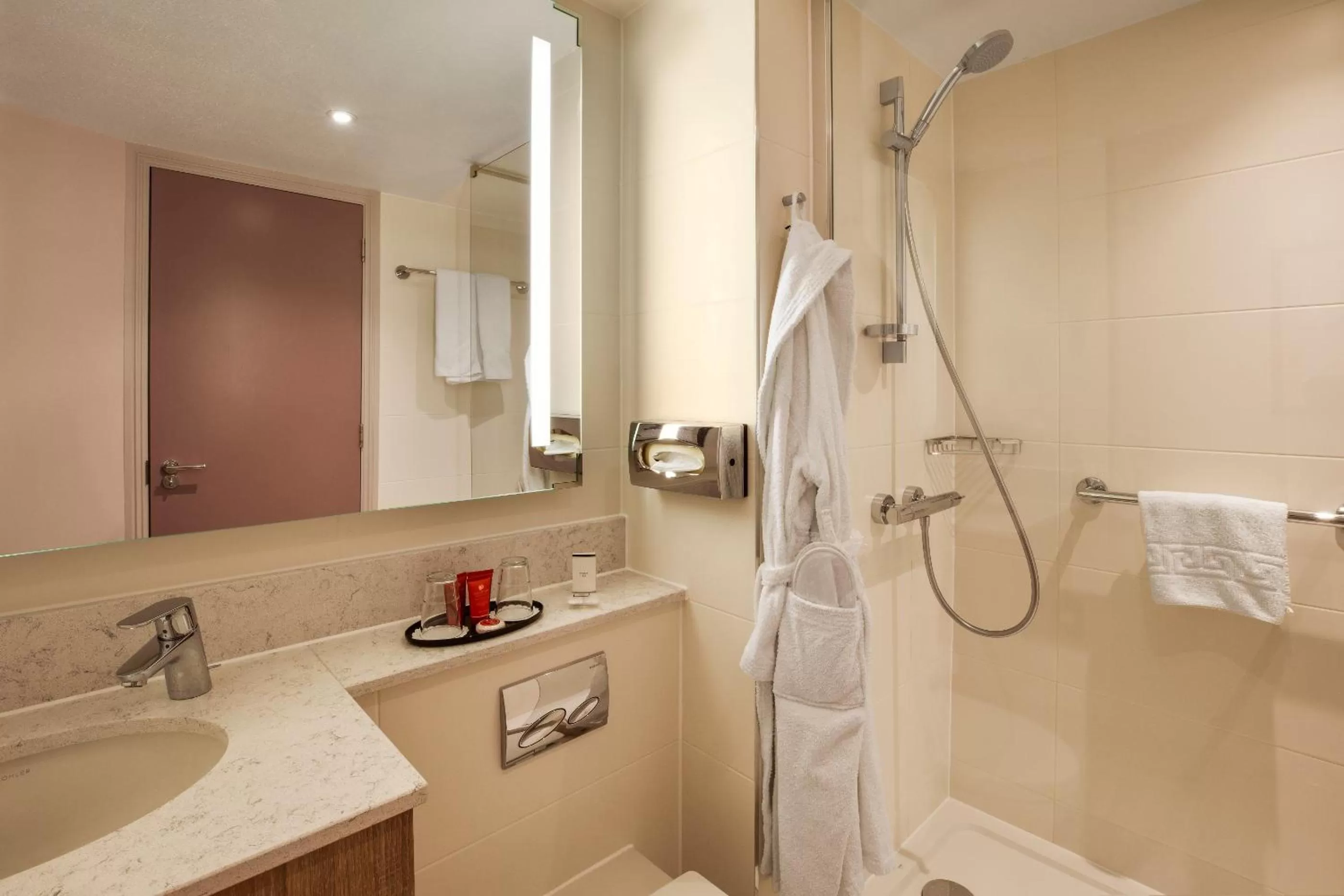 Bathroom in Leonardo London Heathrow Airport