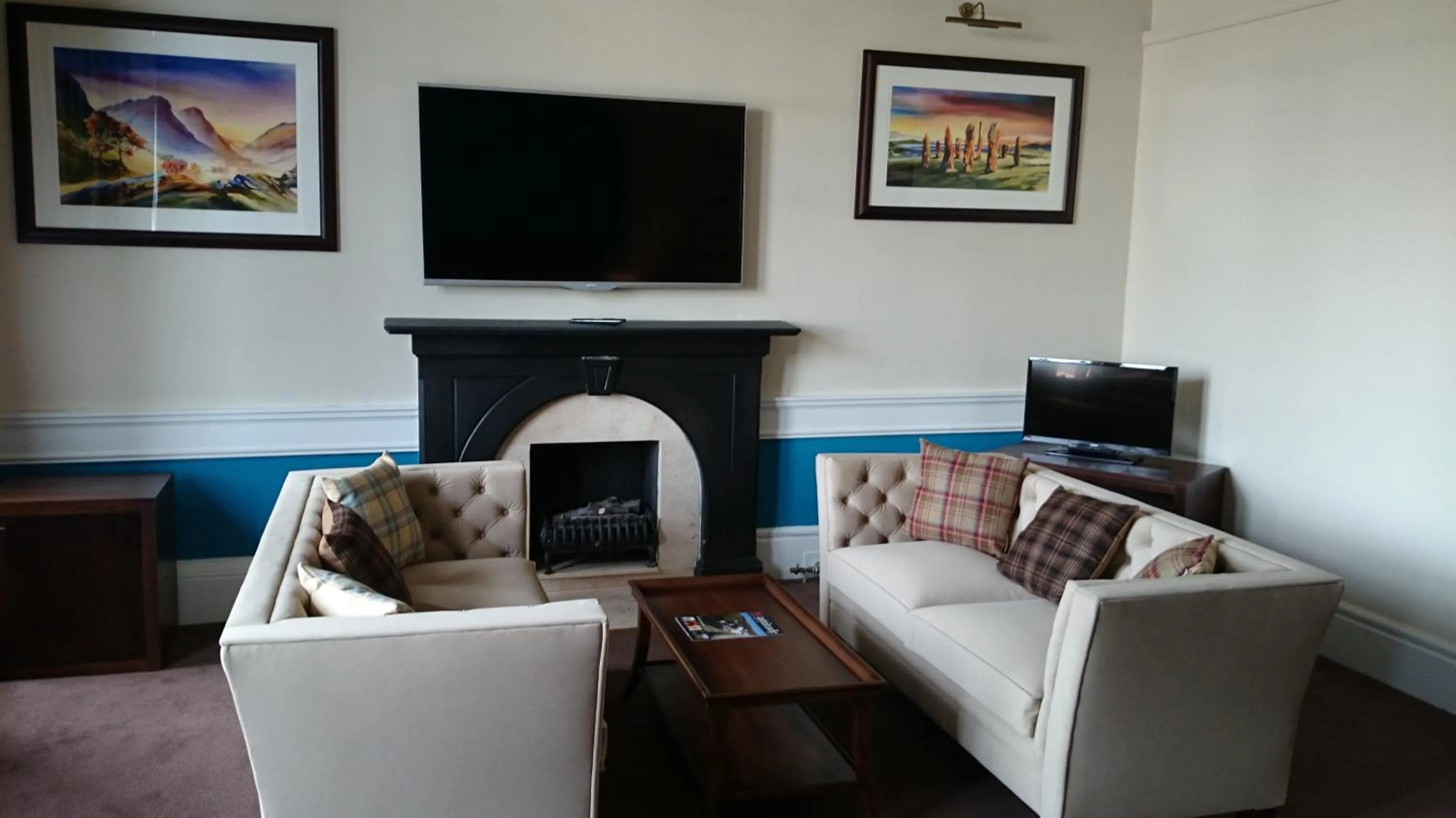 Seating area in Columba Hotel Inverness by Compass Hospitality