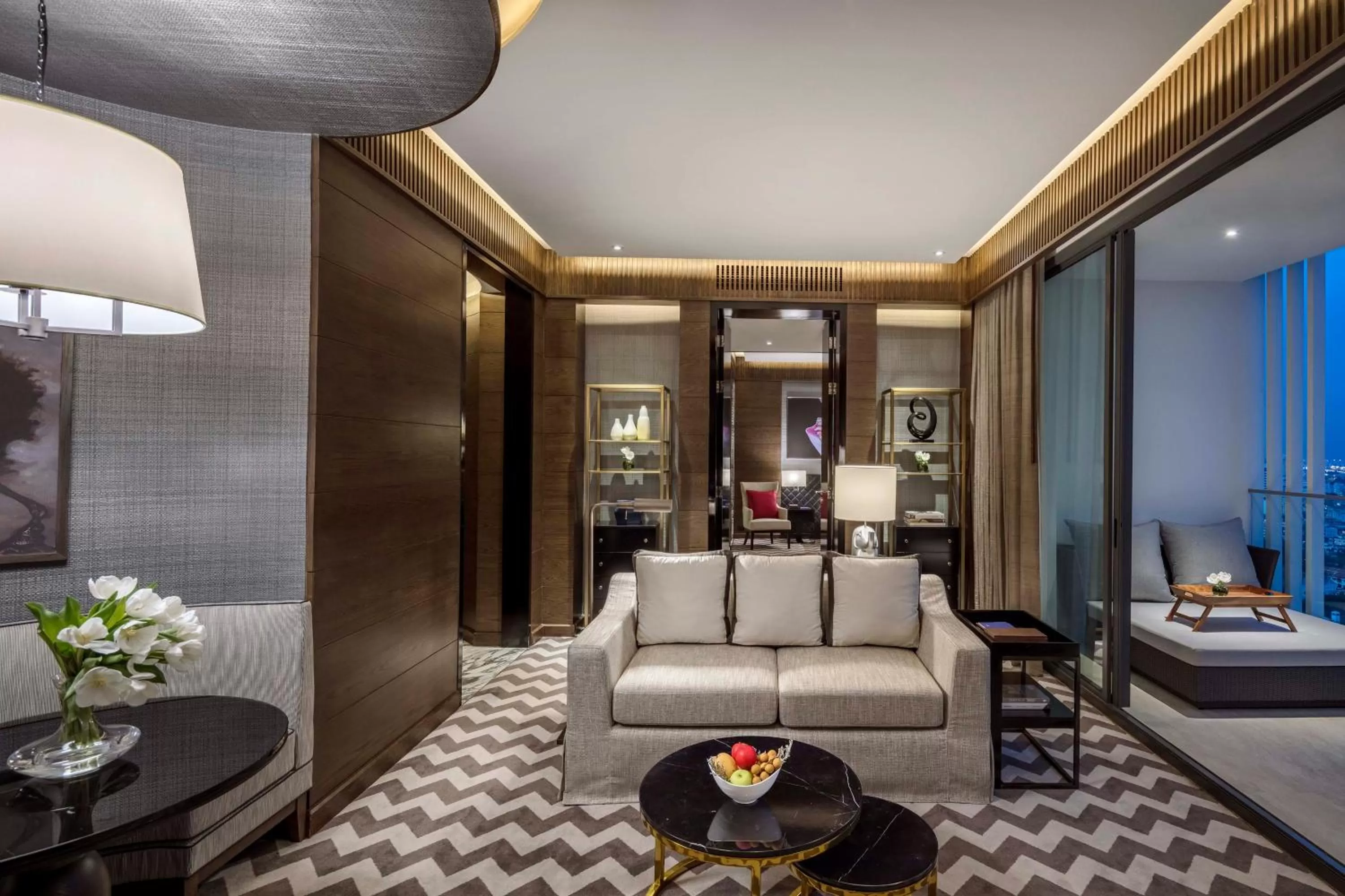 Living room in 137 Pillars Suites Bangkok