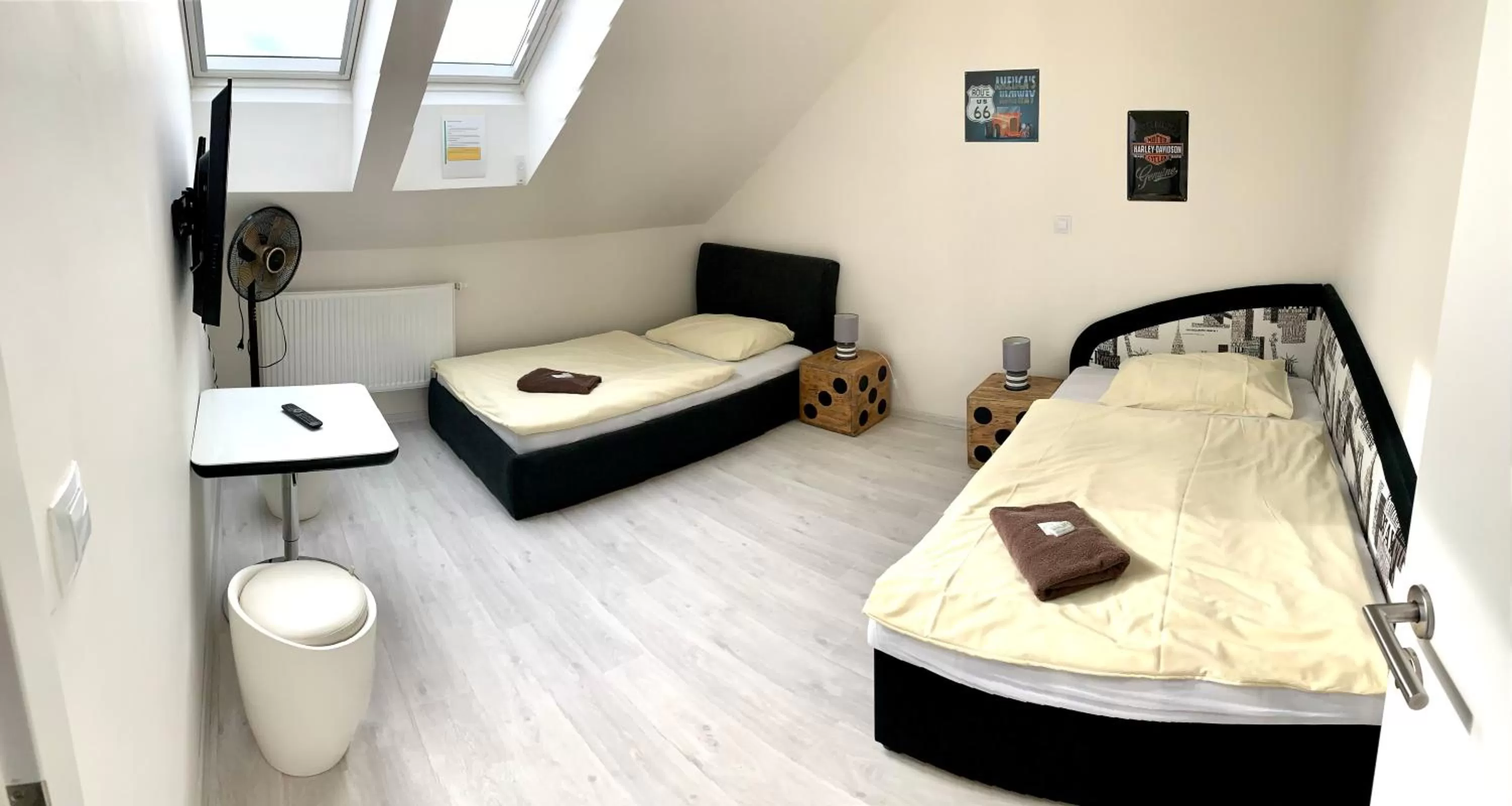 Bed in Hotel Stará Pošta