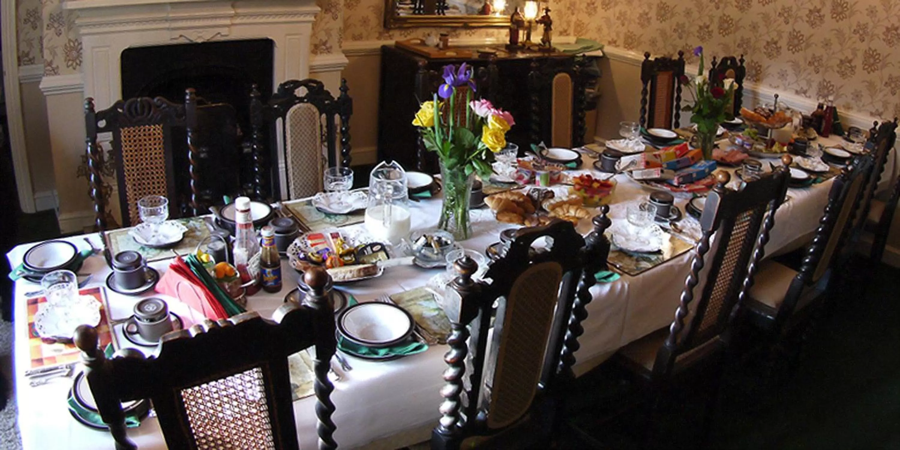 Decorative detail, Restaurant/Places to Eat in The Old Priory B&B