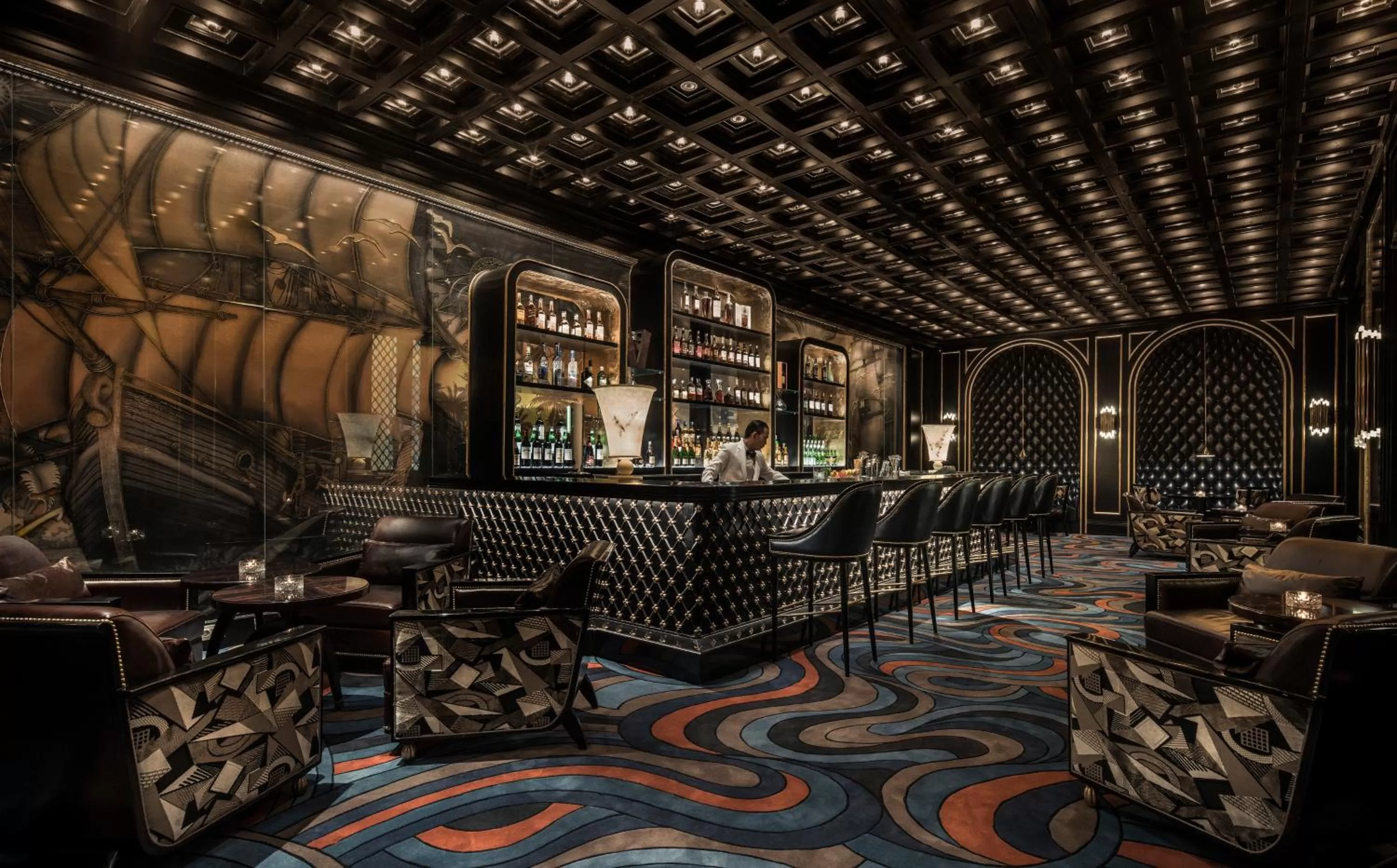 Lounge or bar in Four Seasons Hotel Jakarta