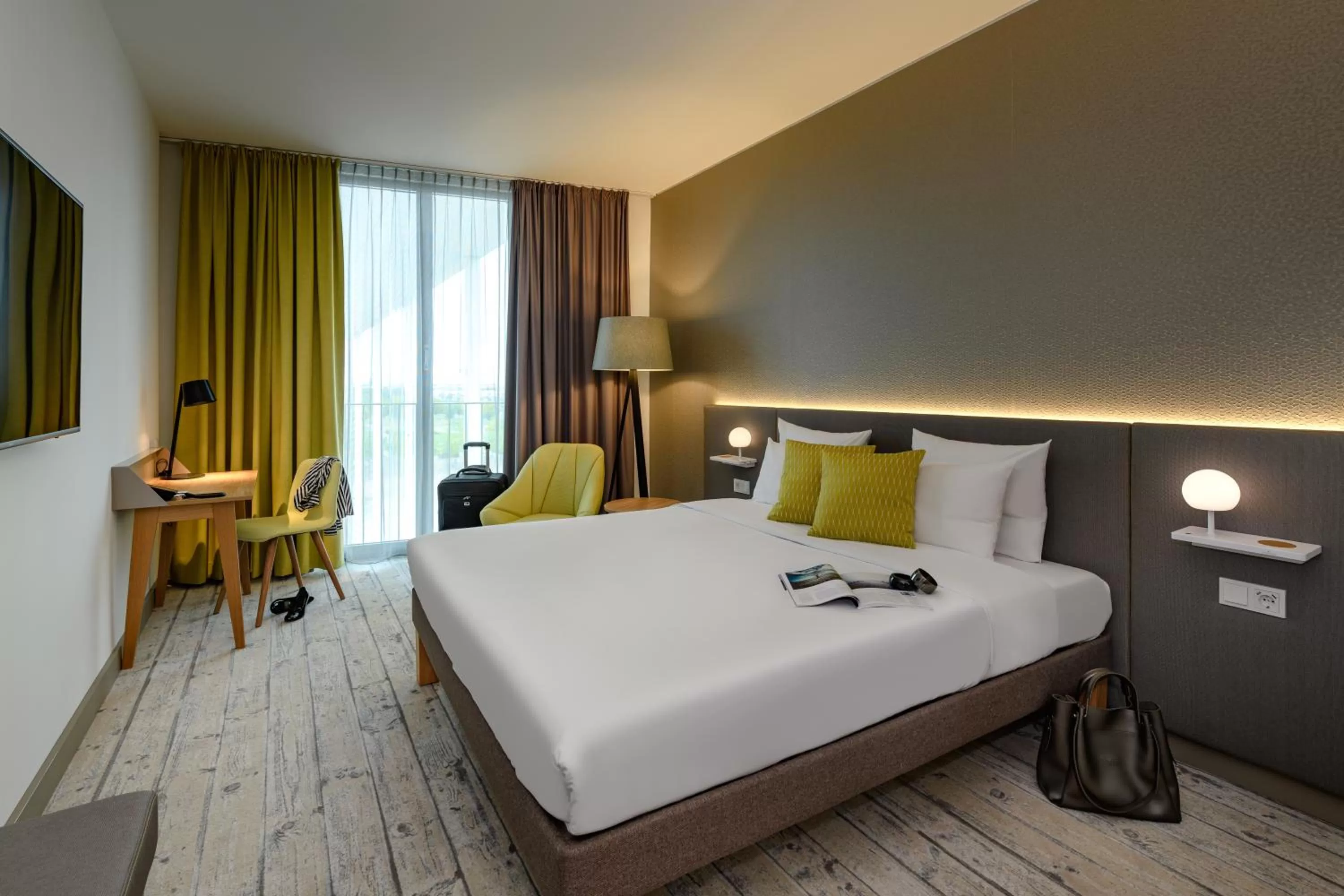 Bed in Novotel München Messe