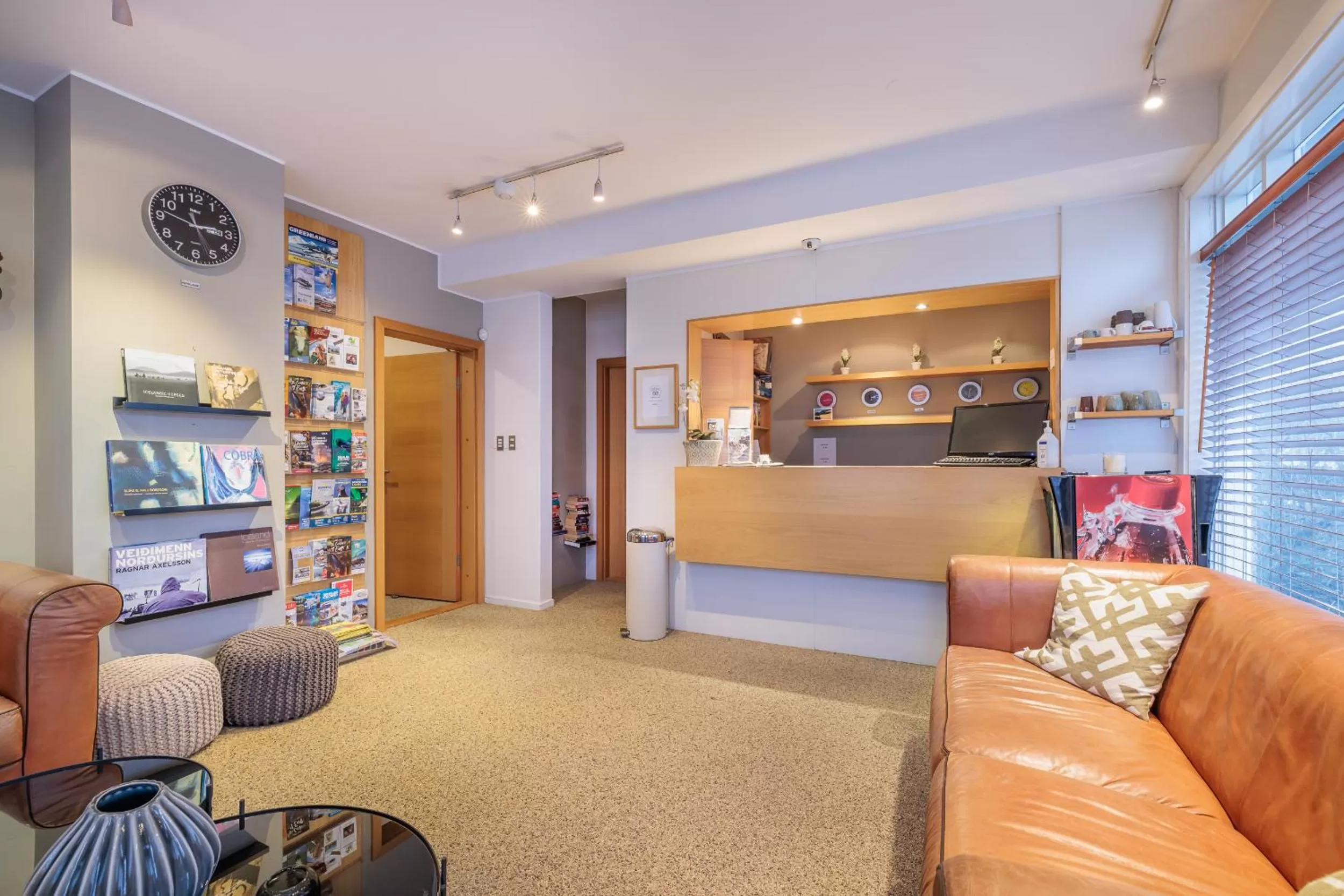 Seating area in Snorri's Guesthouse