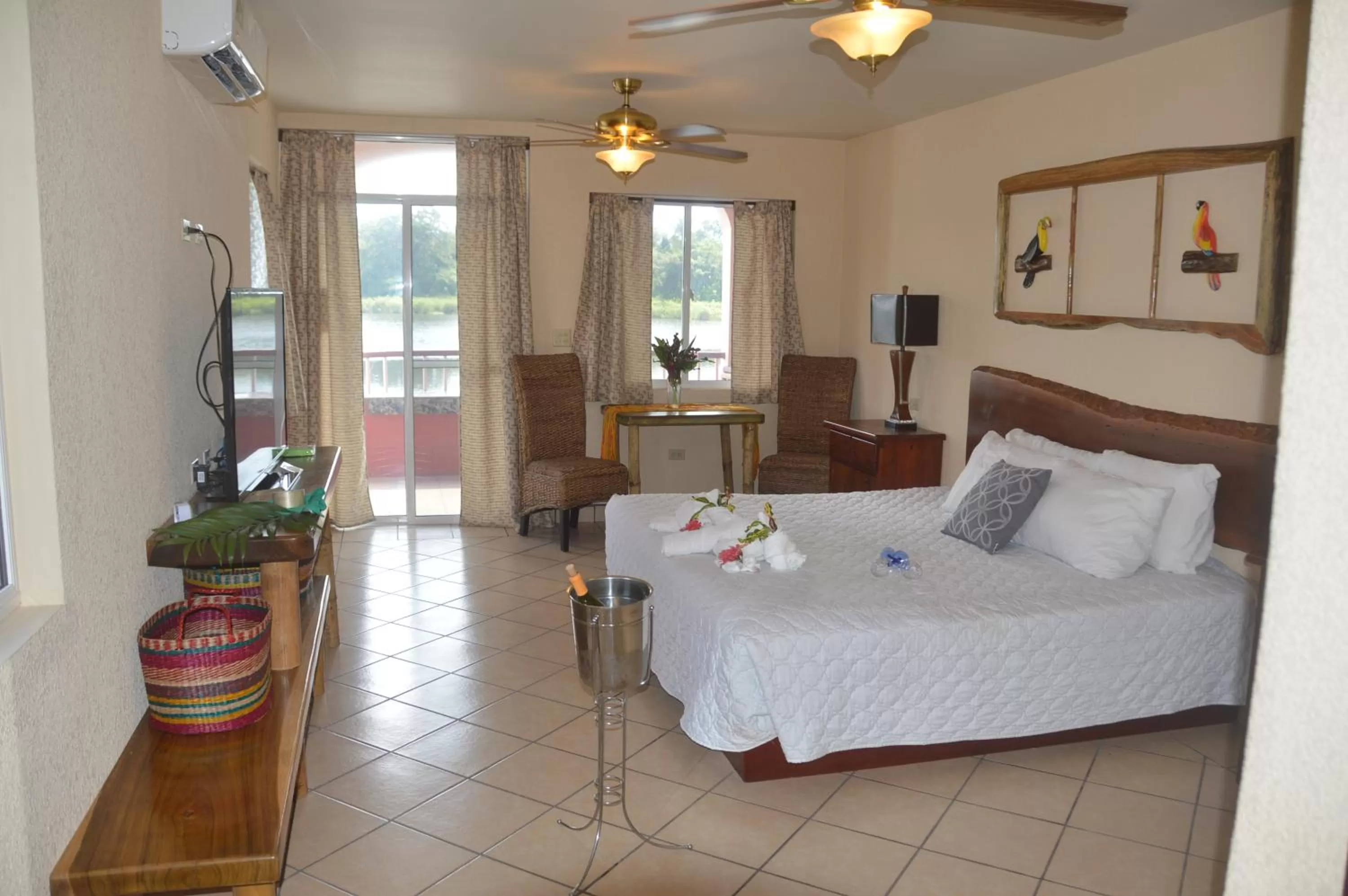 Photo of the whole room, Bed in Lamanai Hotel & Marina