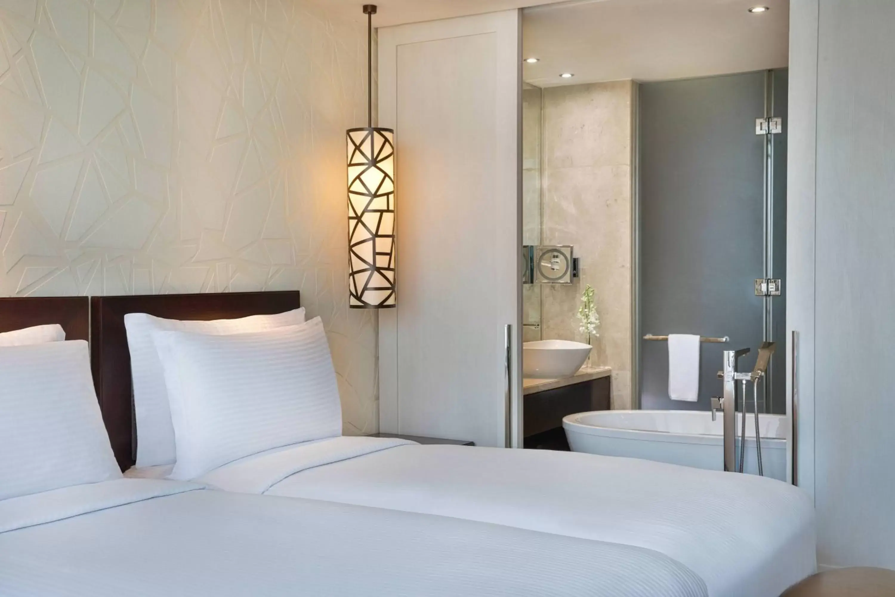 Deluxe Twin Room with City View in JW Marriott Hotel Riyadh Deluxe Twin Room with City View in JW Marriott Hotel Riyadh