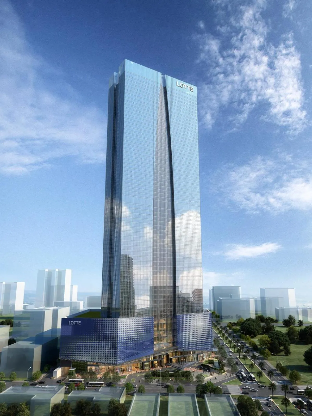 Facade/entrance in Lotte The Residence