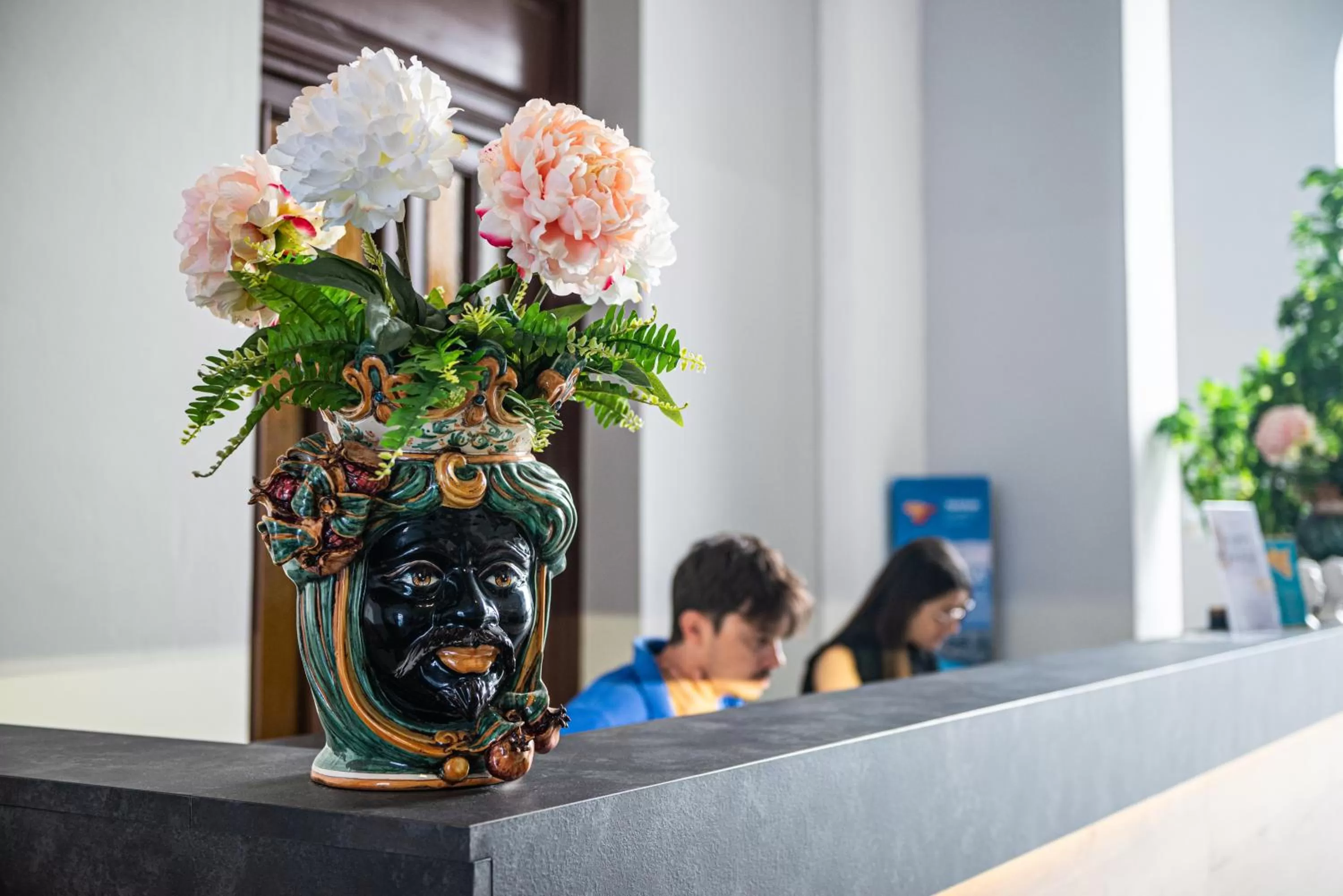 Lobby or reception in Historico Loft & Rooms Palazzo Adragna XIX