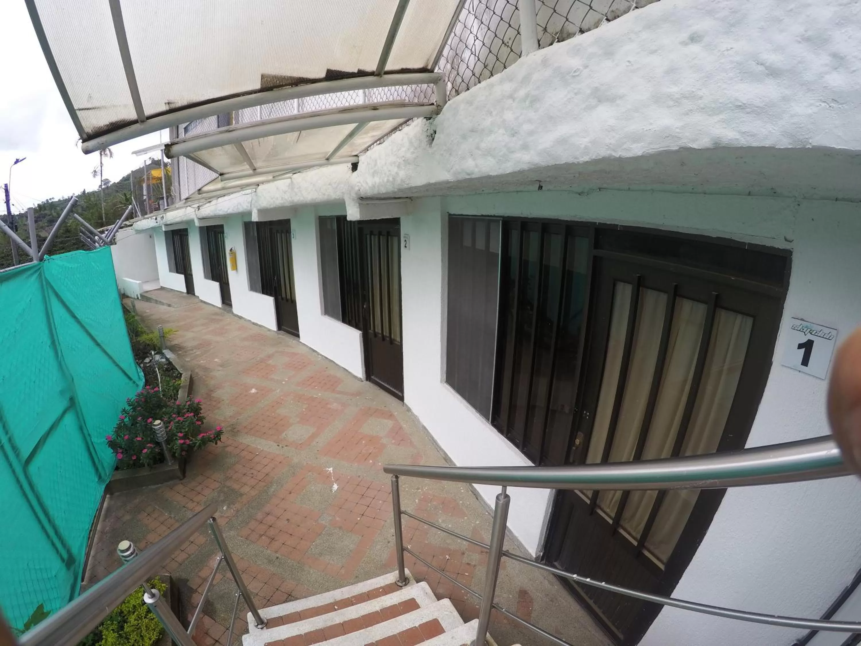 Facade/entrance in Sky Club Eco Hotel