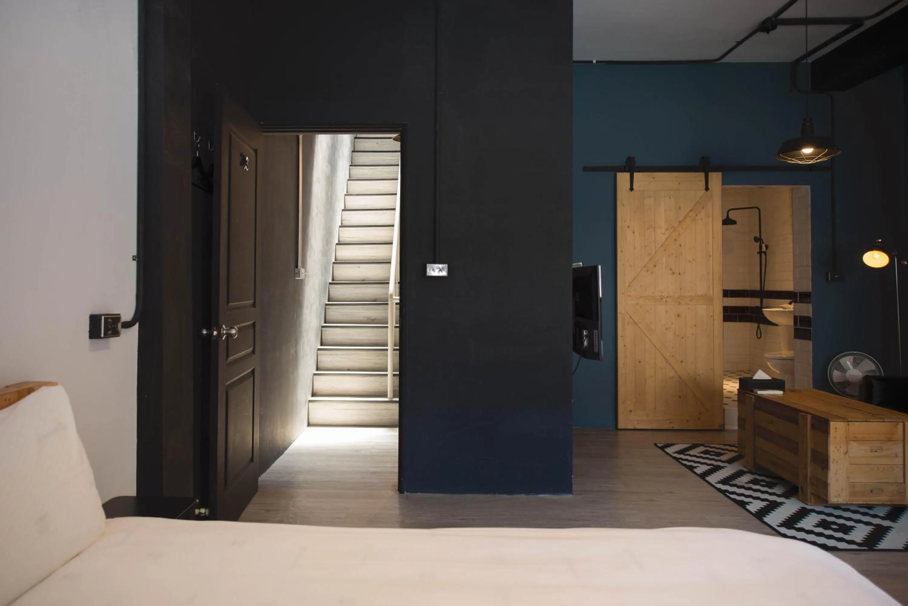 Bed in 被愛咖啡小旅館 Birdeye Garden