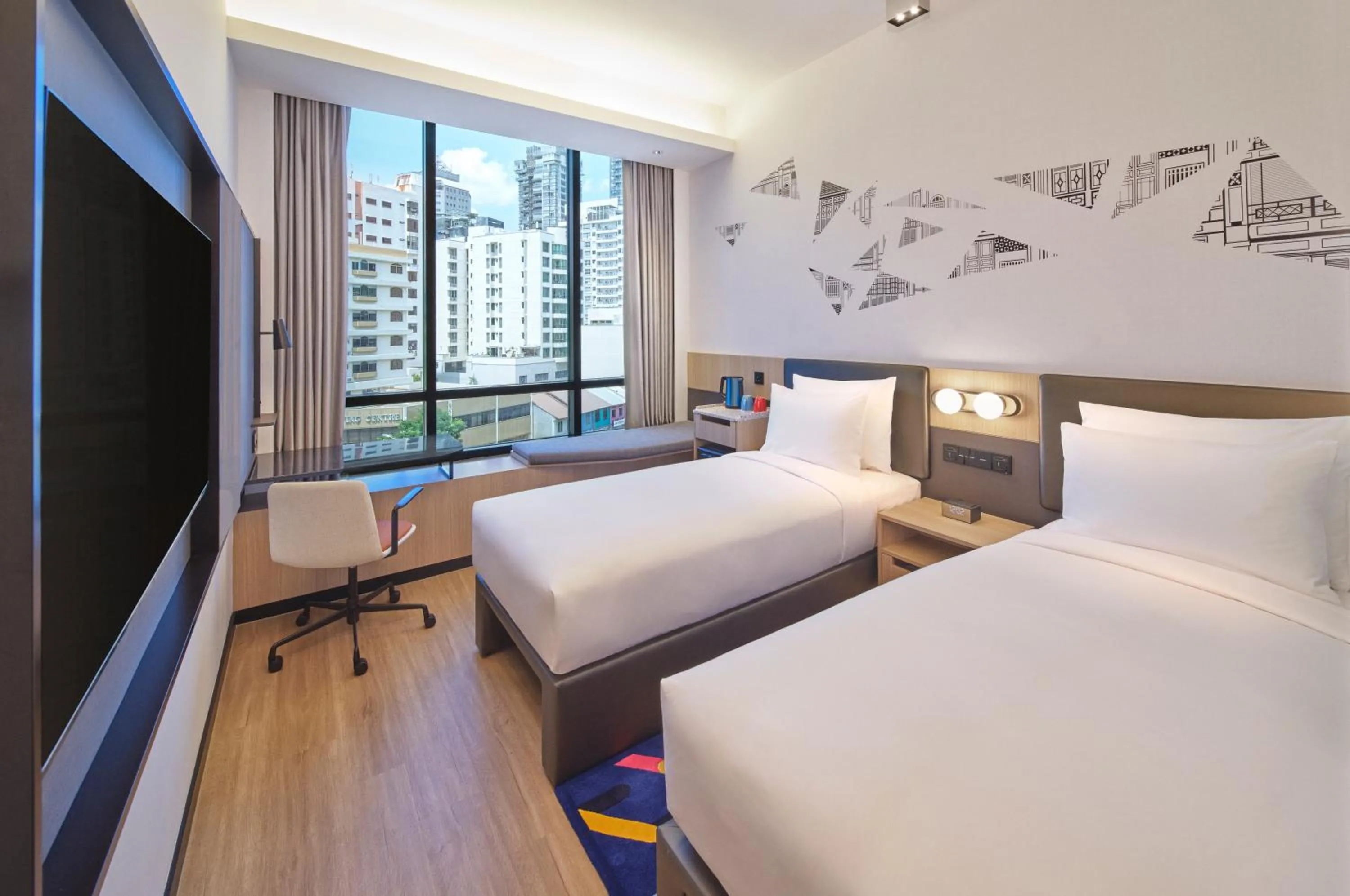 Bed in Aloft Singapore Novena