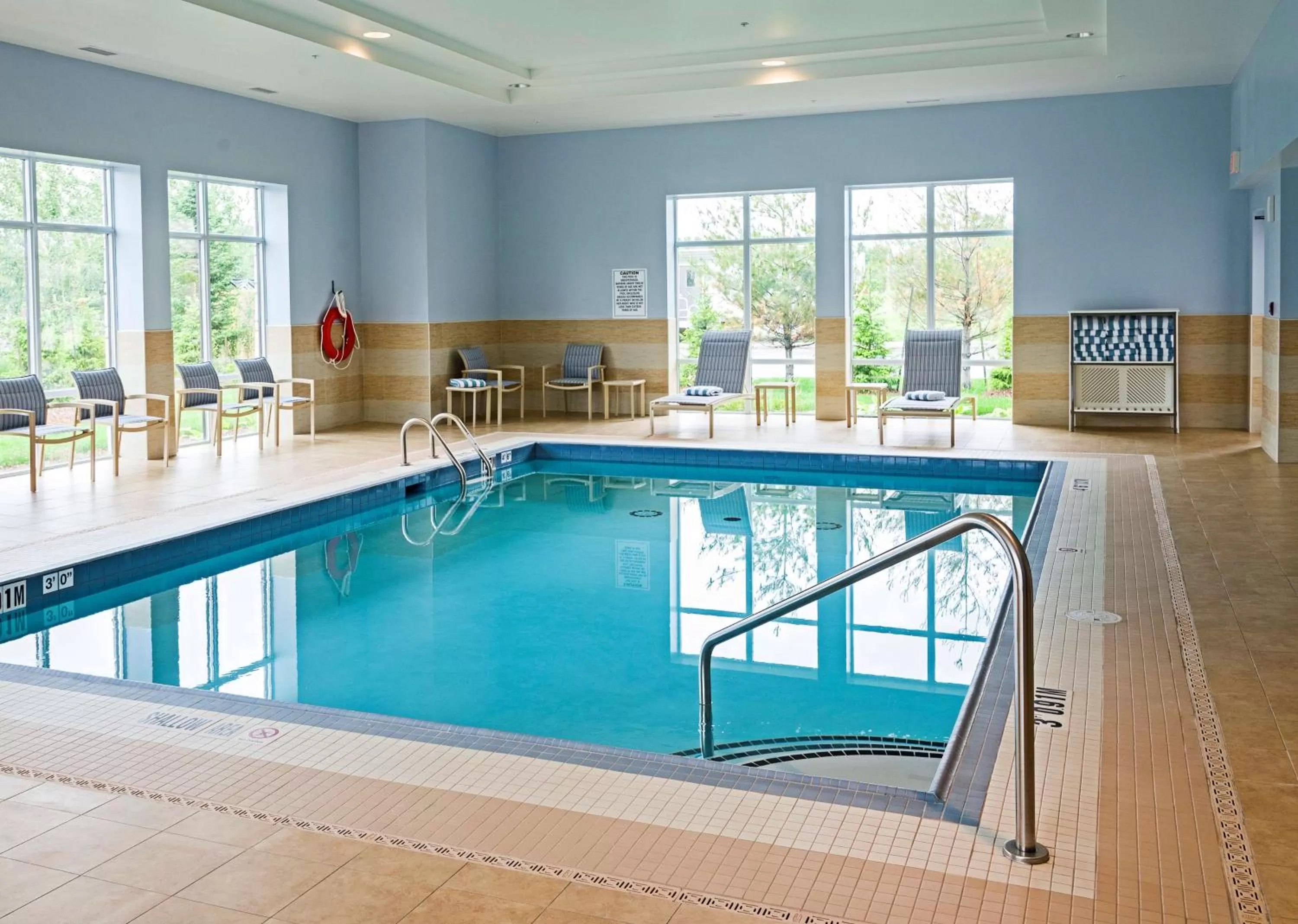 Pool view in Hampton Inn by Hilton Ottawa Airport