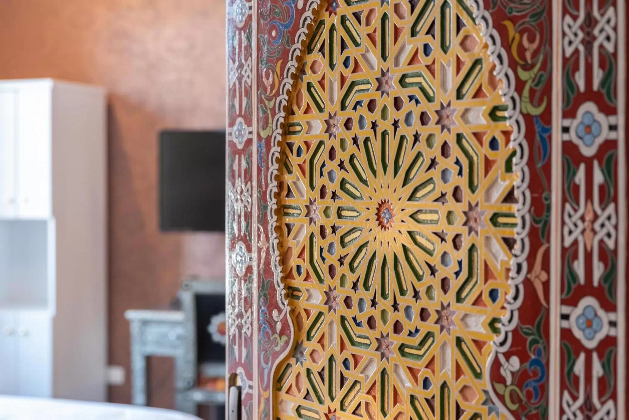 Decorative detail in Ryad Mogador Liège