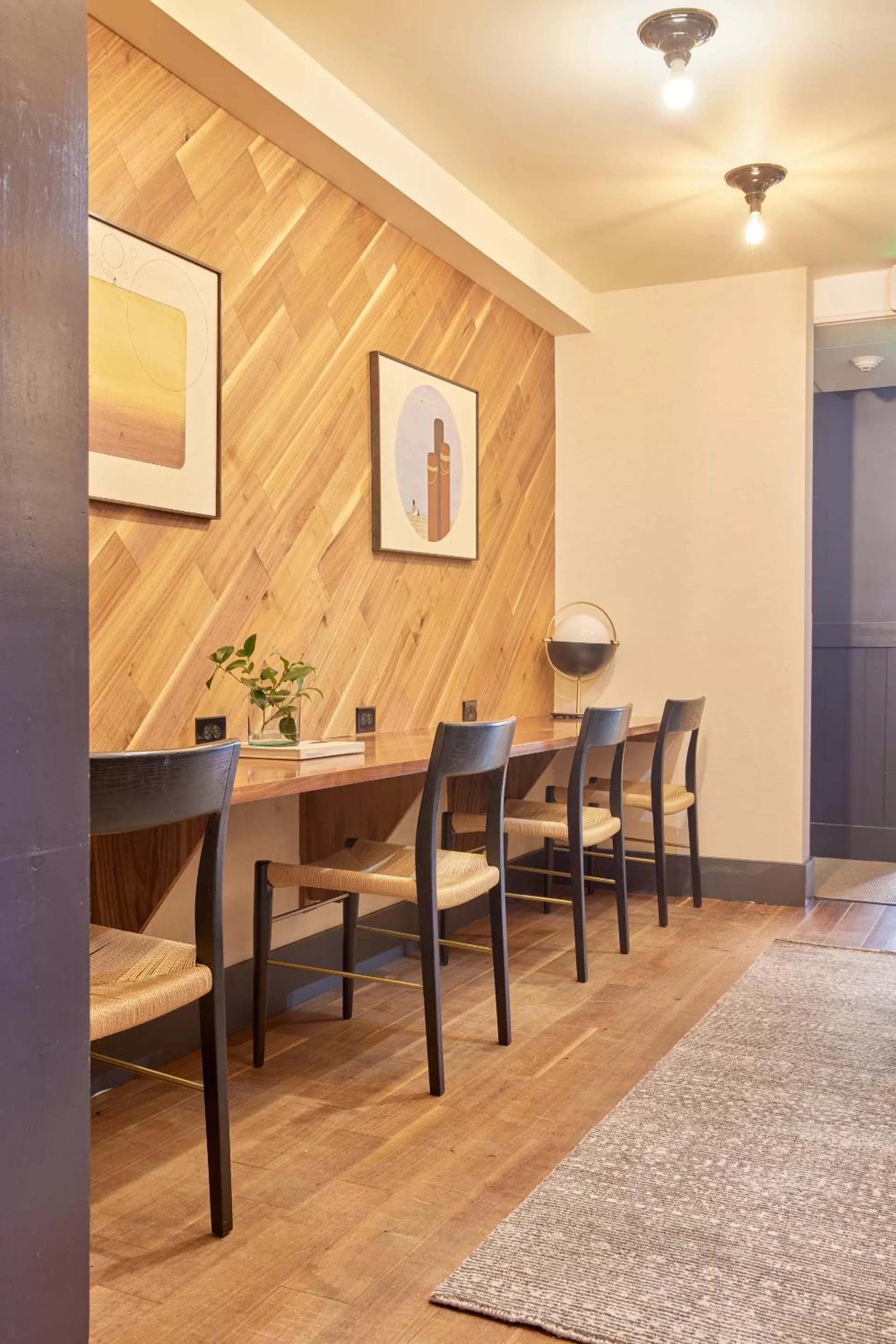 Seating area in FOUND Hotel, San Francisco