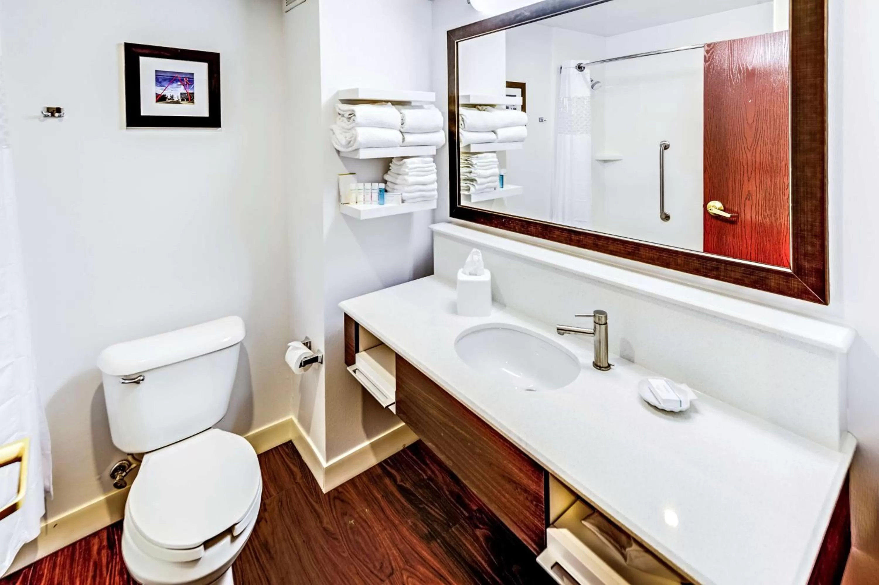 Bathroom in Hampton Inn Columbus I-70E/Hamilton Road