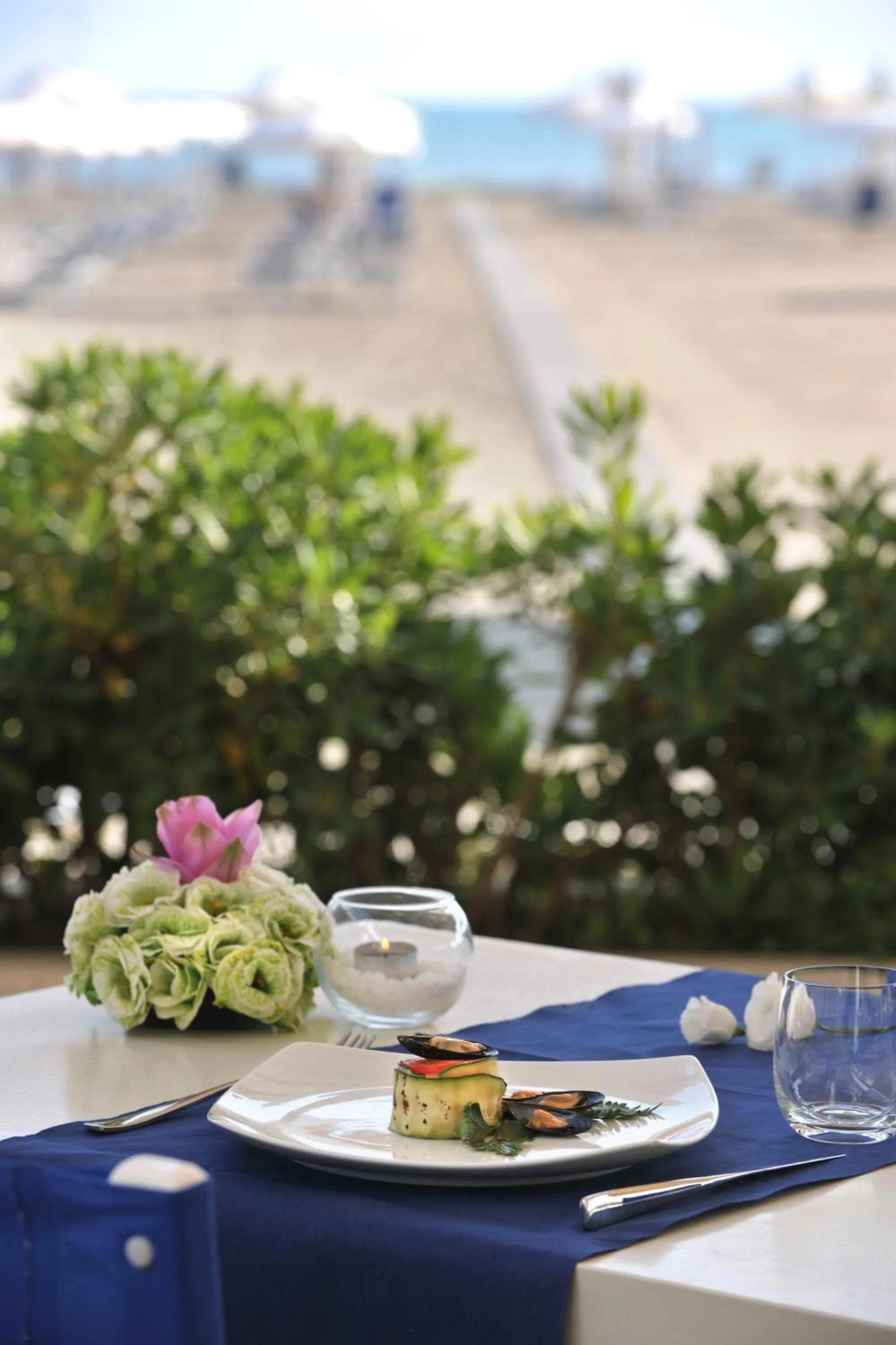 Beach in Grand Hotel Terme