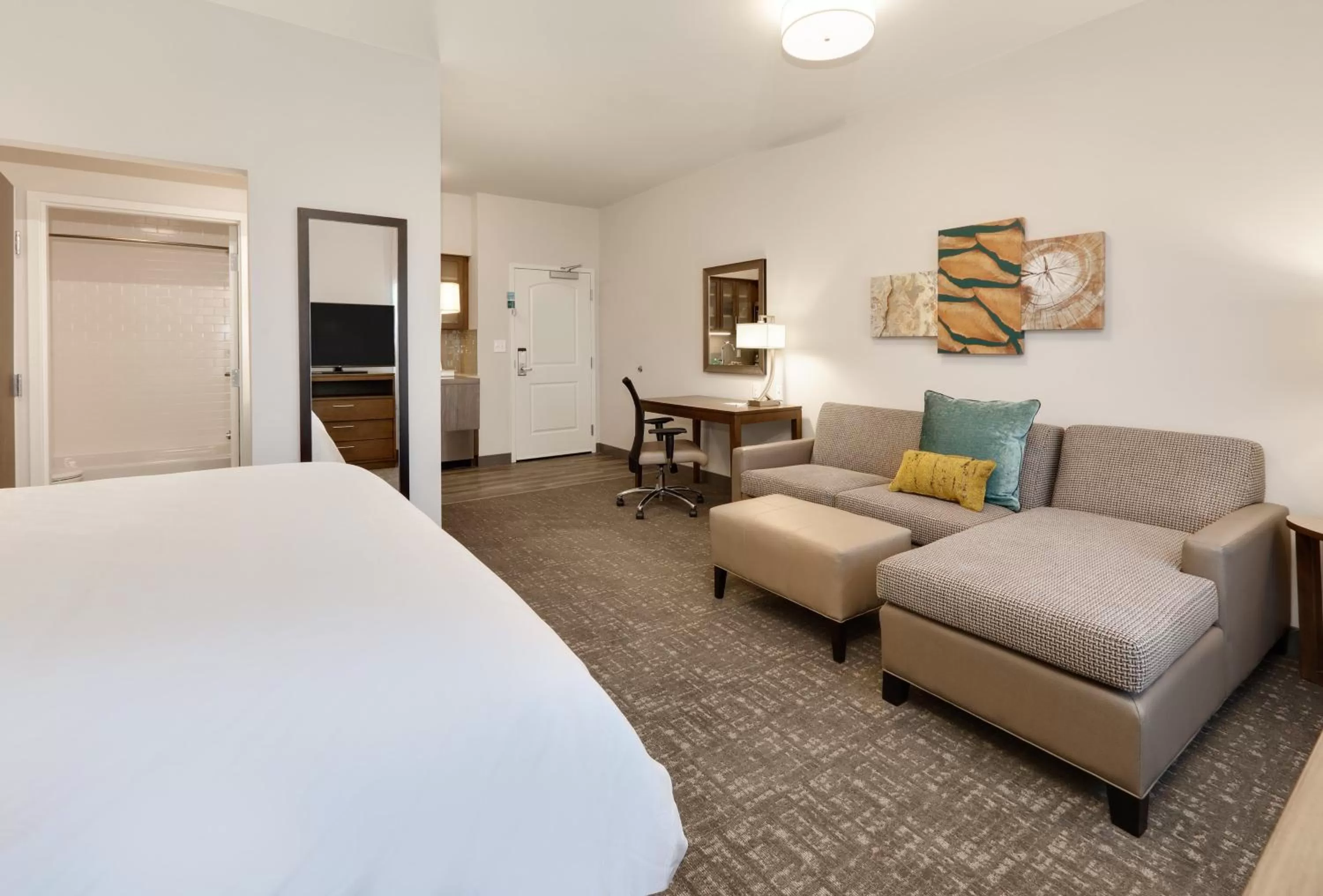 Photo of the whole room, Bed in Staybridge Suites - Oklahoma City - Downtown by IHG
