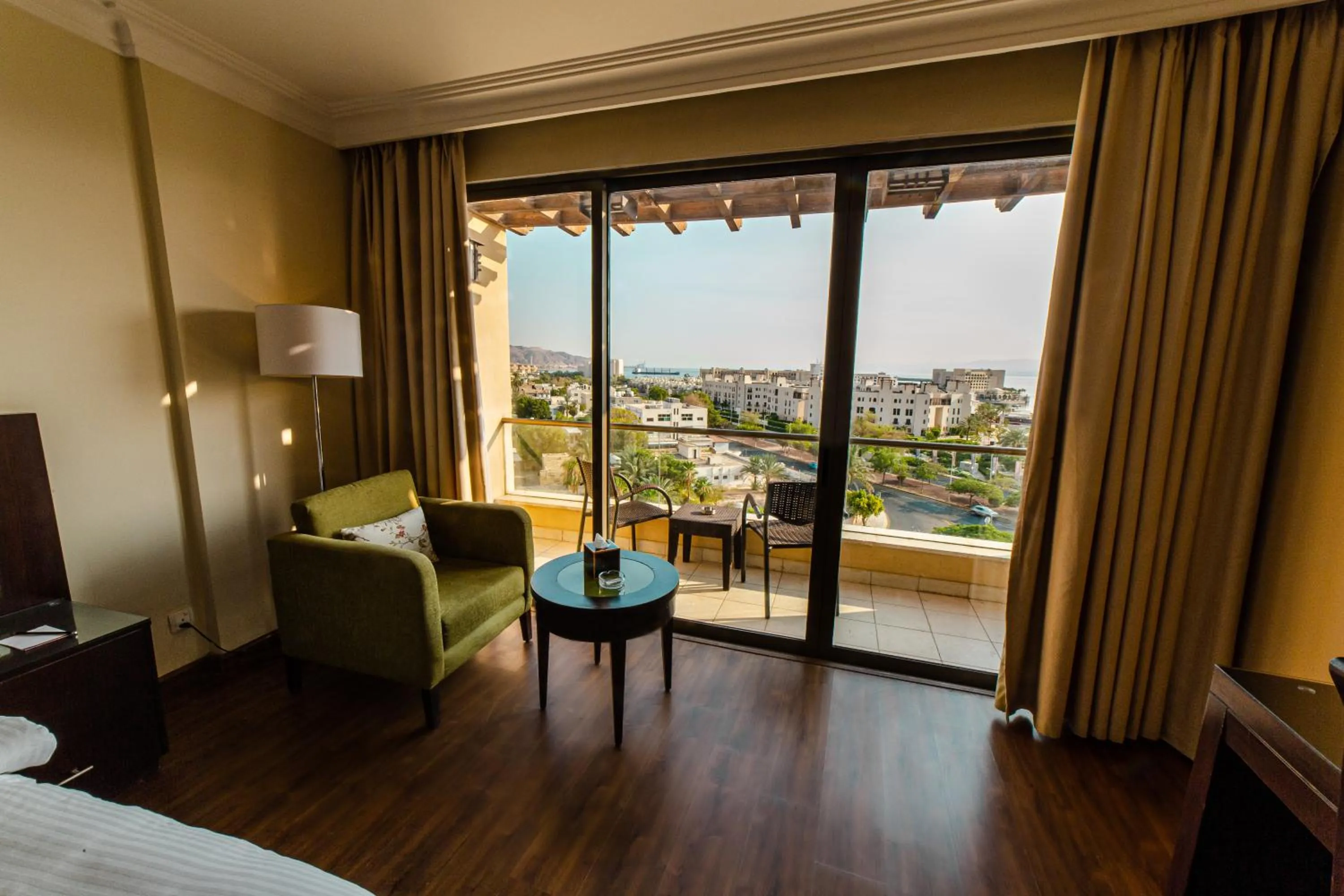 Seating area, Bed in Oryx Hotel Aqaba
