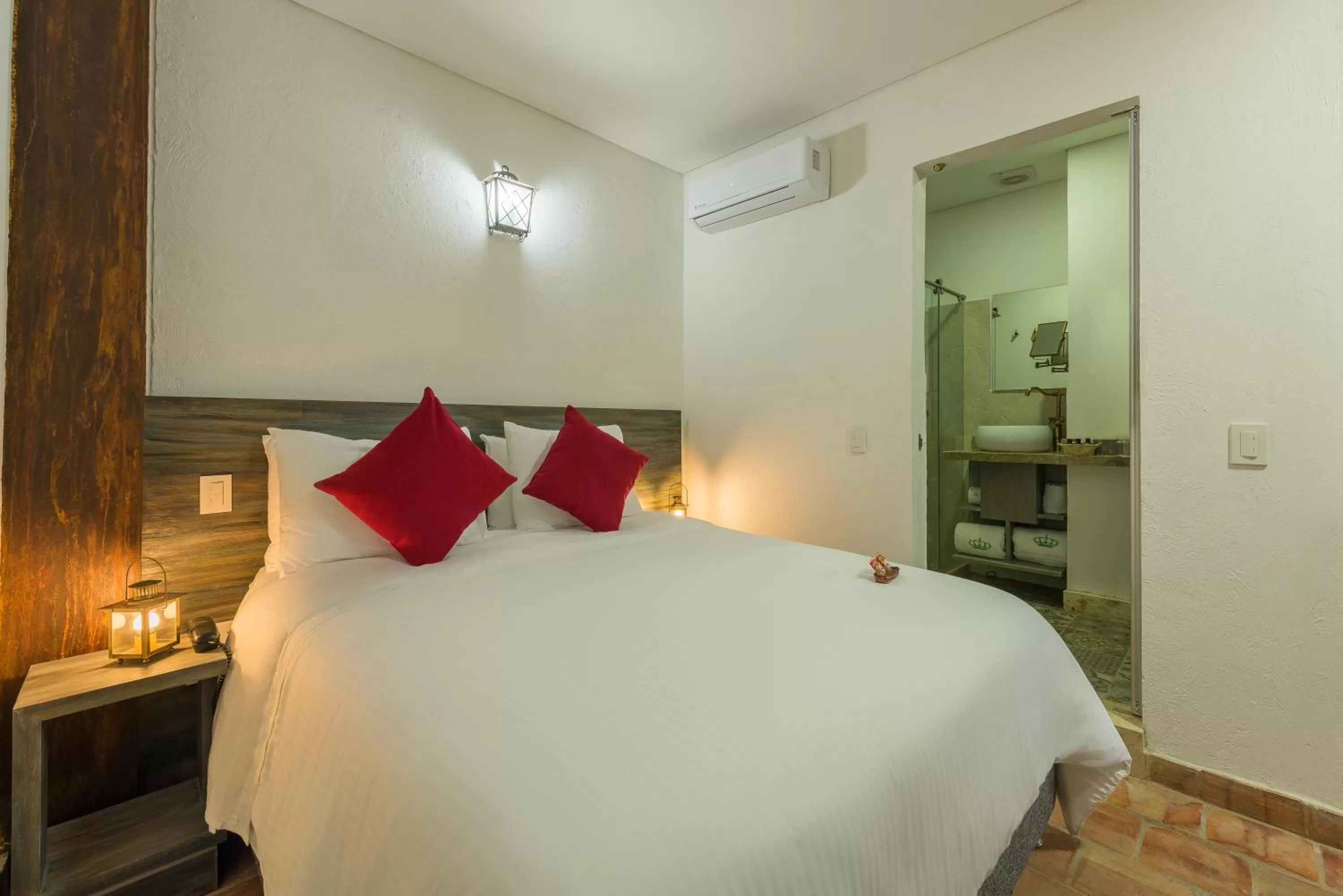 Bed in Getsemani Cartagena Hotel
