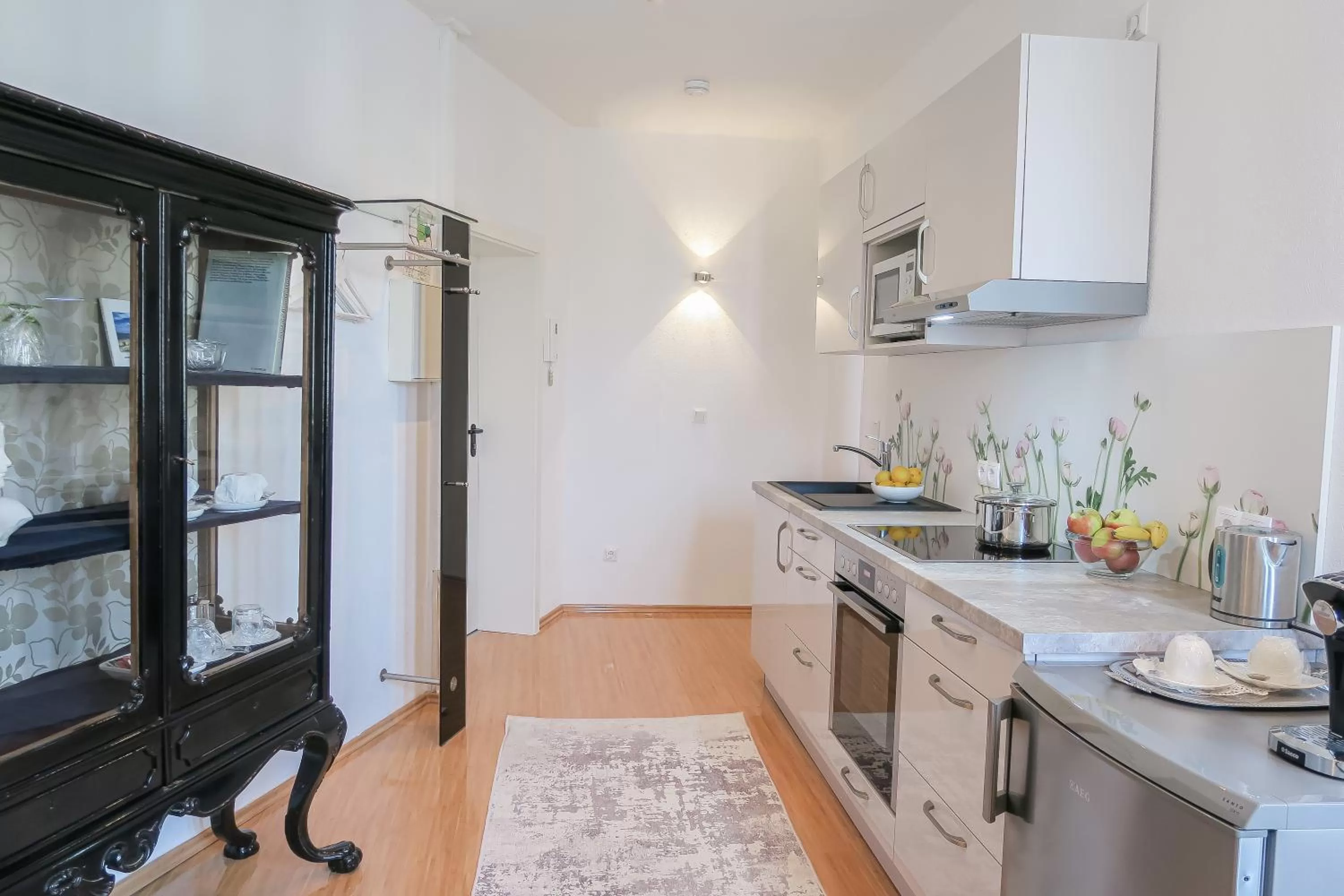 Kitchen or kitchenette in Hotel Service Apartments am Prinzenplatz - Superior