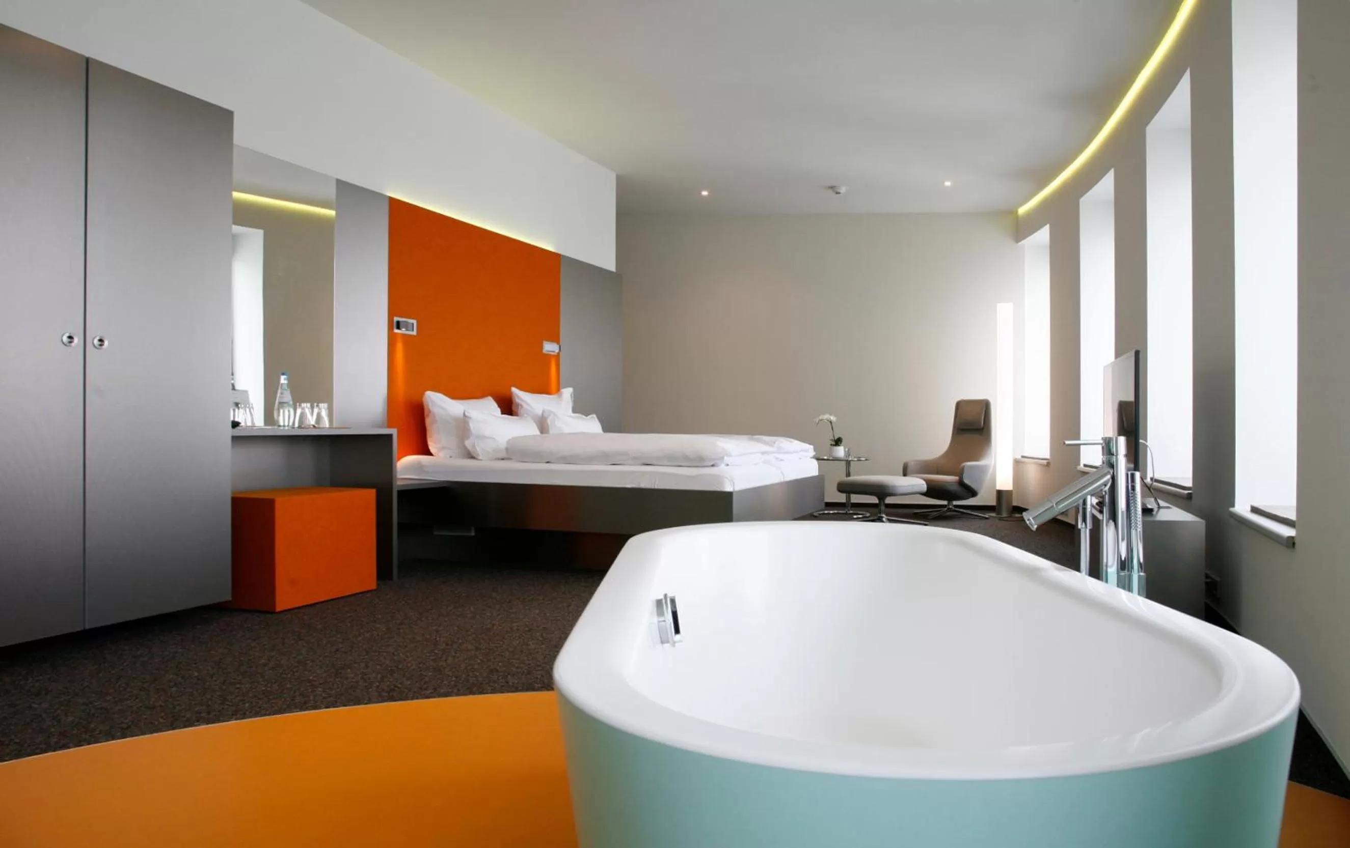 Photo of the whole room, Bed in Scala Turm Hotel Restaurant