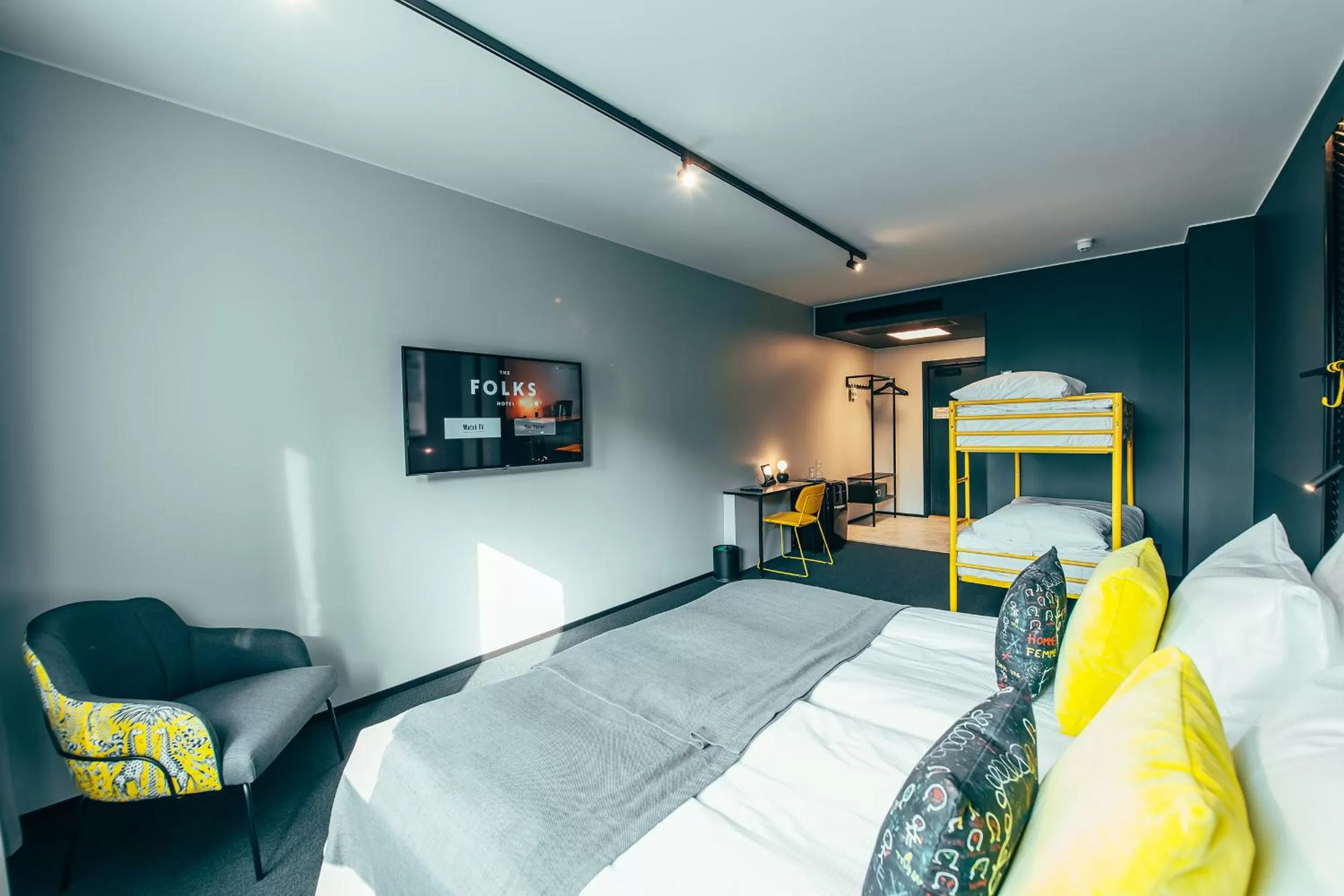 Bedroom, Bed in The Folks Hotel Konepaja