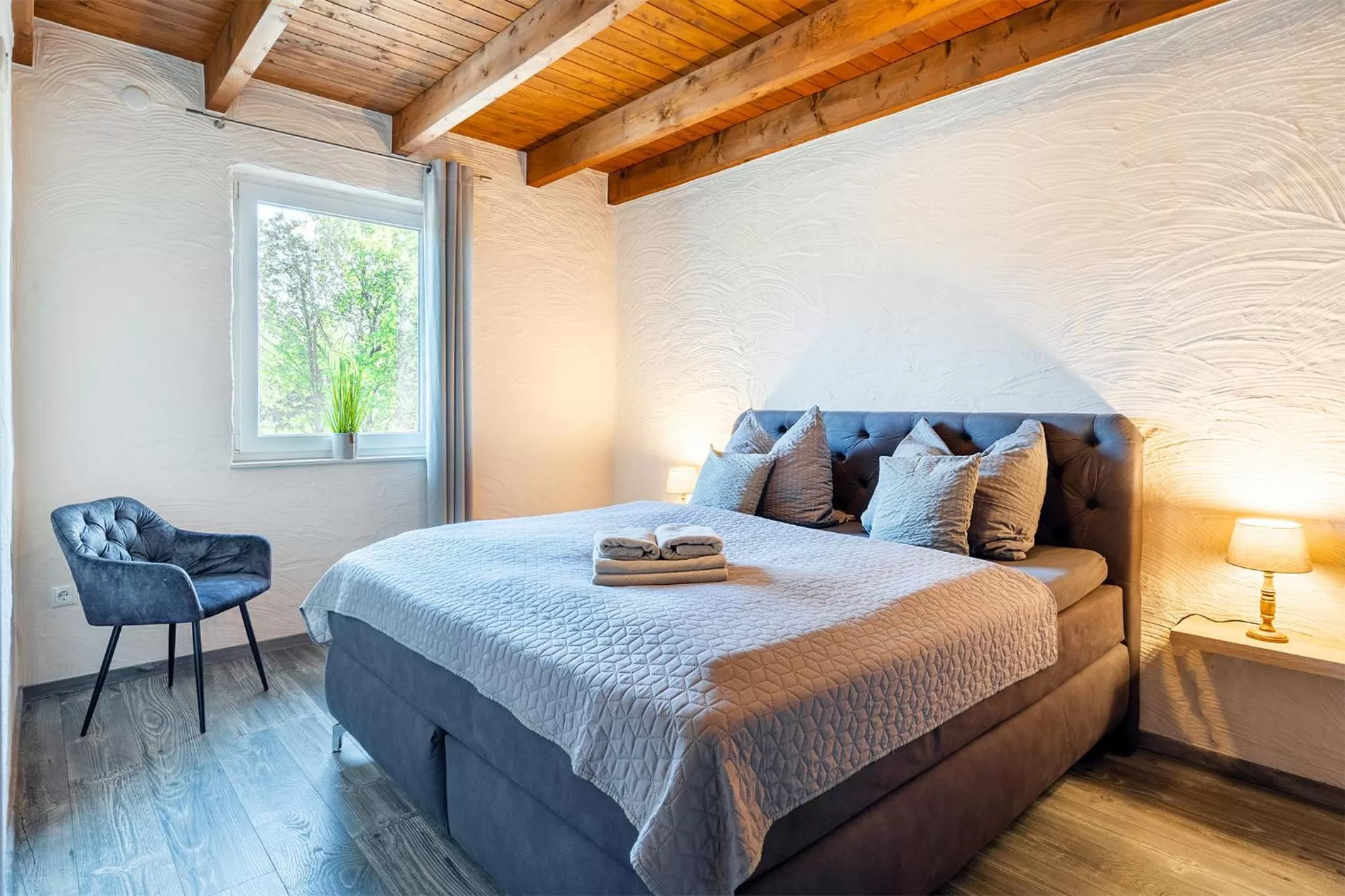 Bed in Villa Moorstern am Badesee Tannenhausen