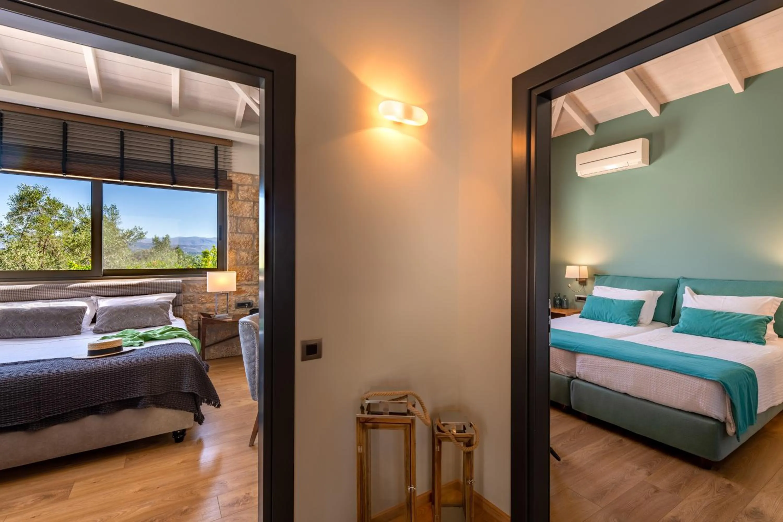 Bed in Anthemion Suites and Villas
