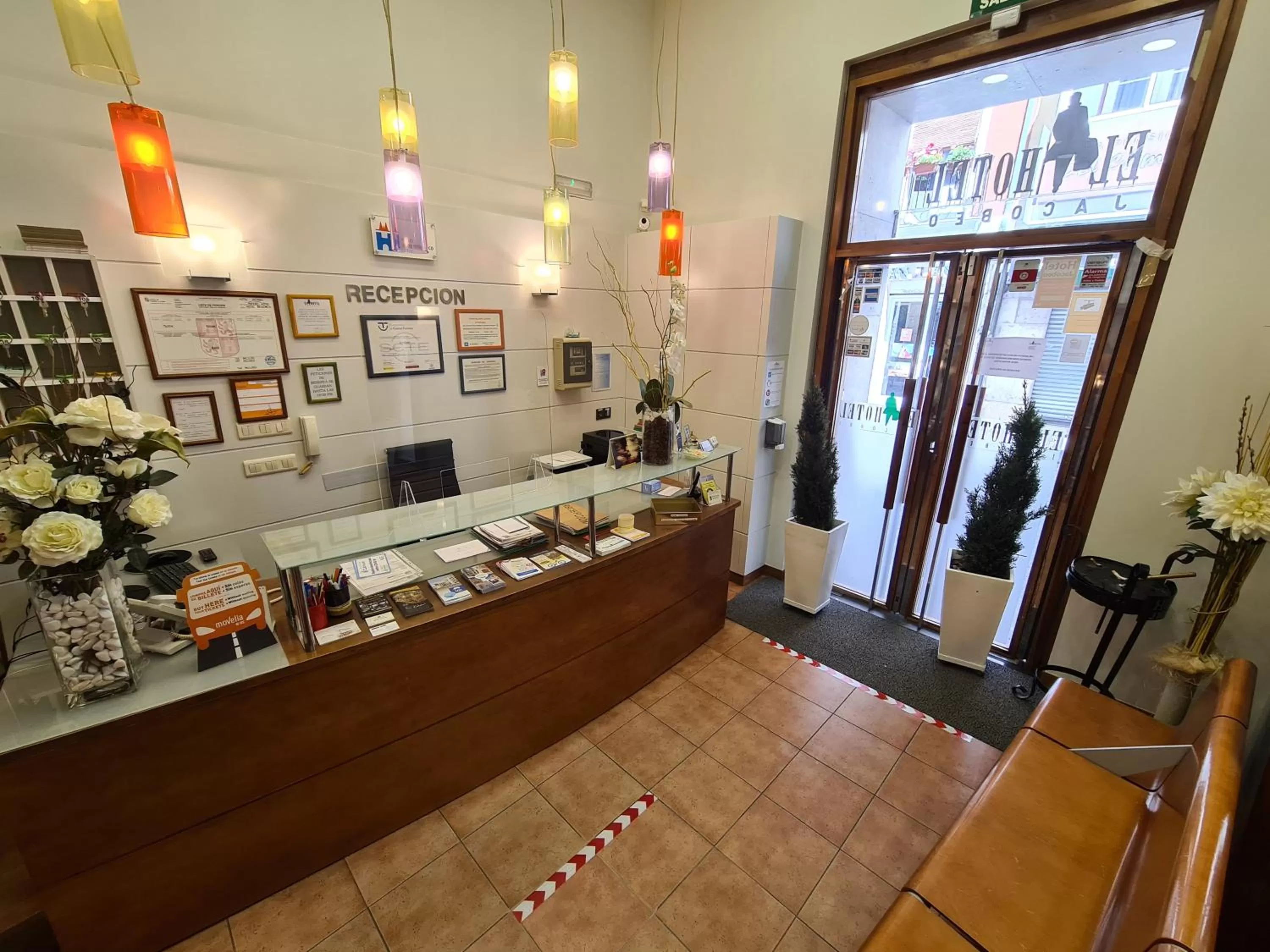 Lobby or reception in Hotel Jacobeo