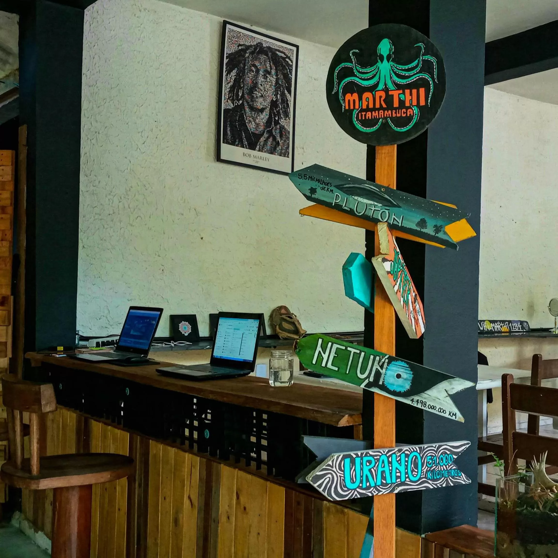 Lounge or bar in Pousada e Hostel Marthi