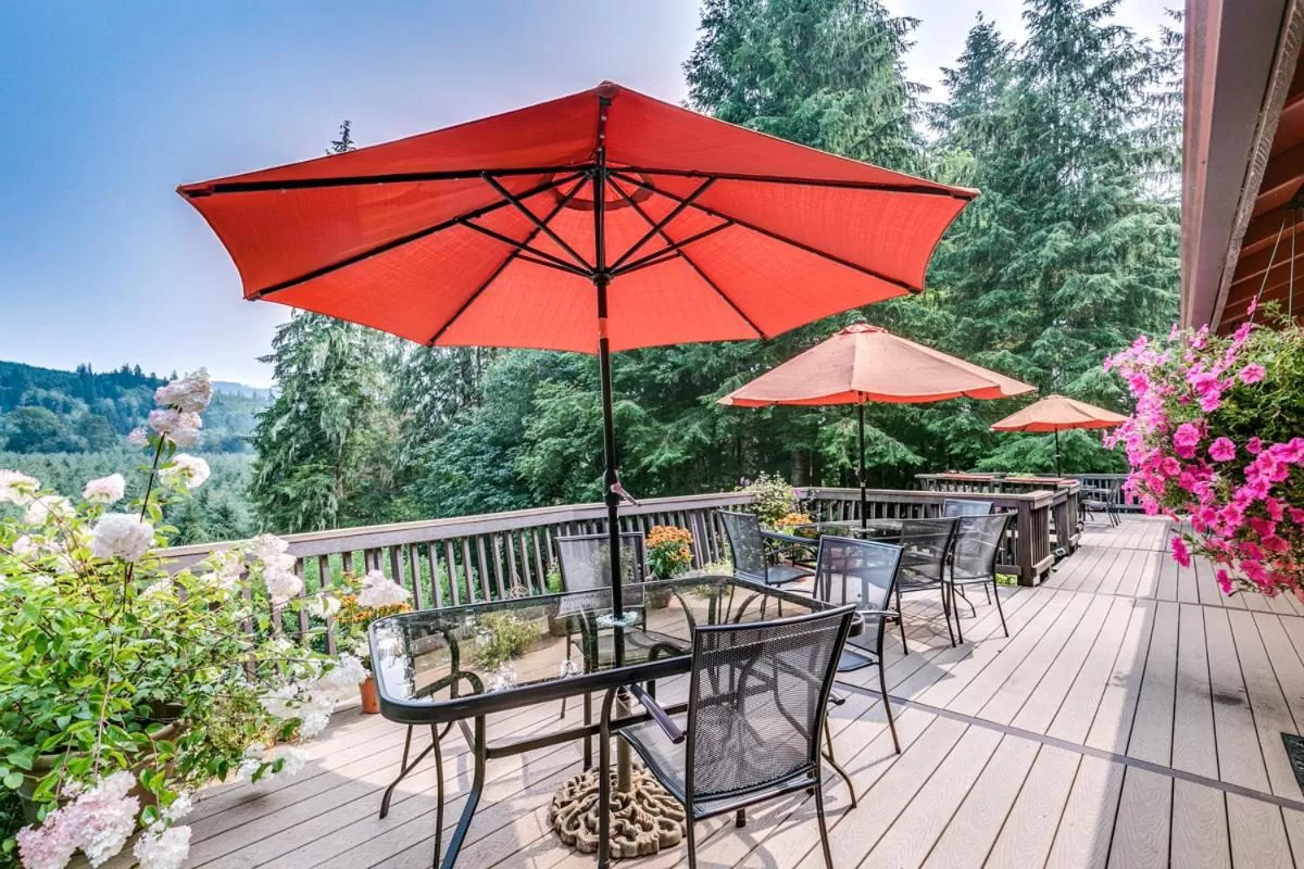 Patio in Misty Valley Inn