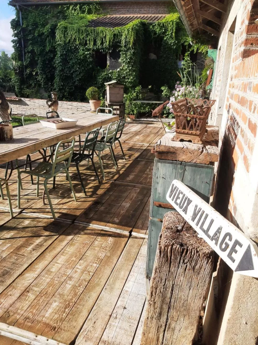 Patio in chambre d'hôtes Madame