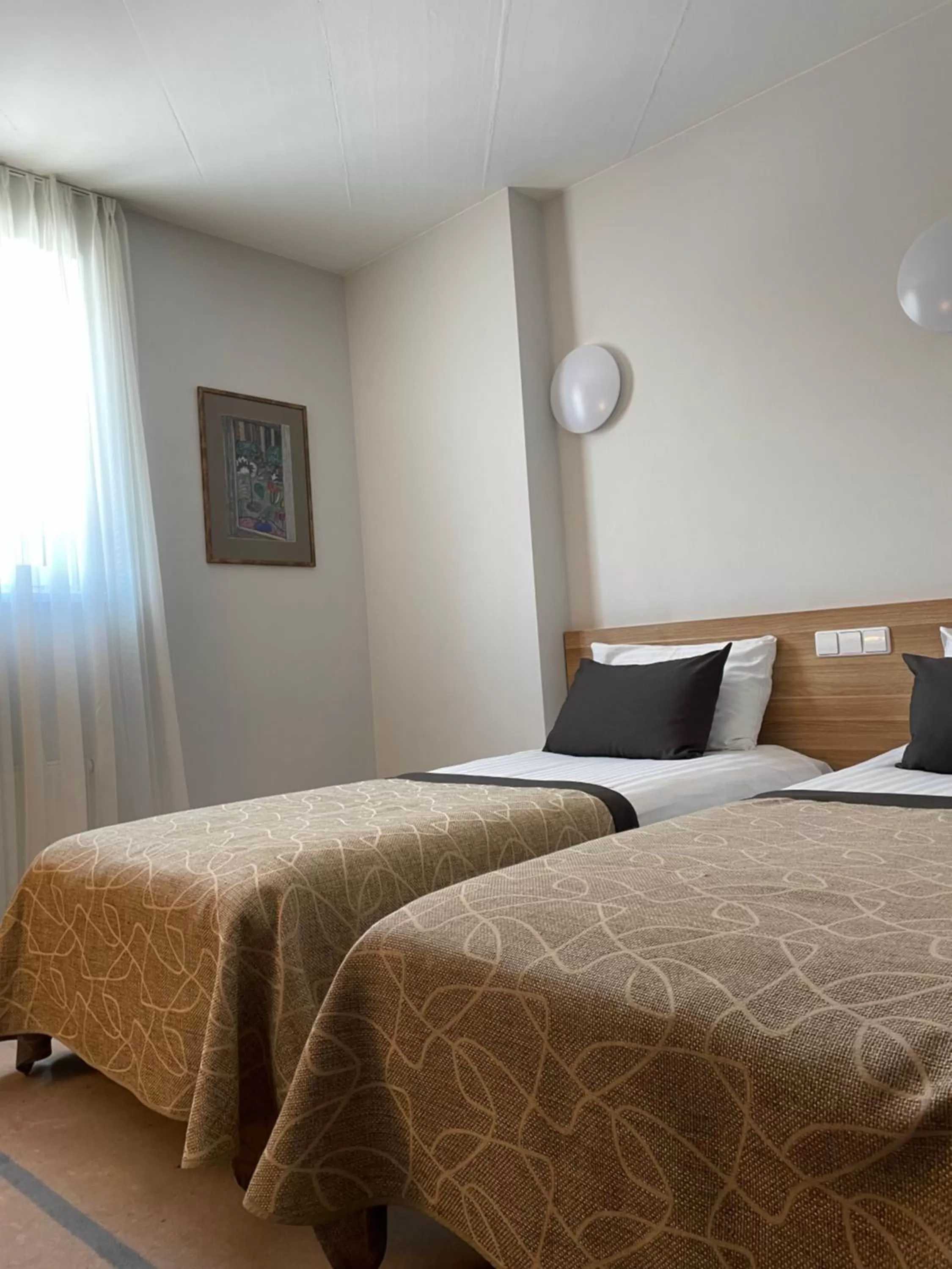 Bed in Green Vilnius Hotel